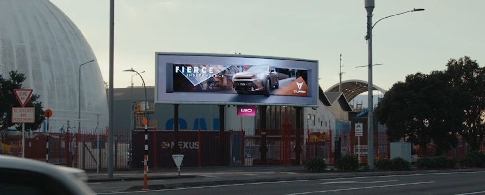 Together and LUMO’s new Cupra campaign is a 3D billboard first