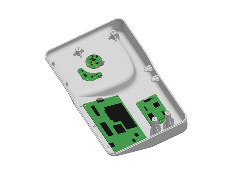 Top plate with components