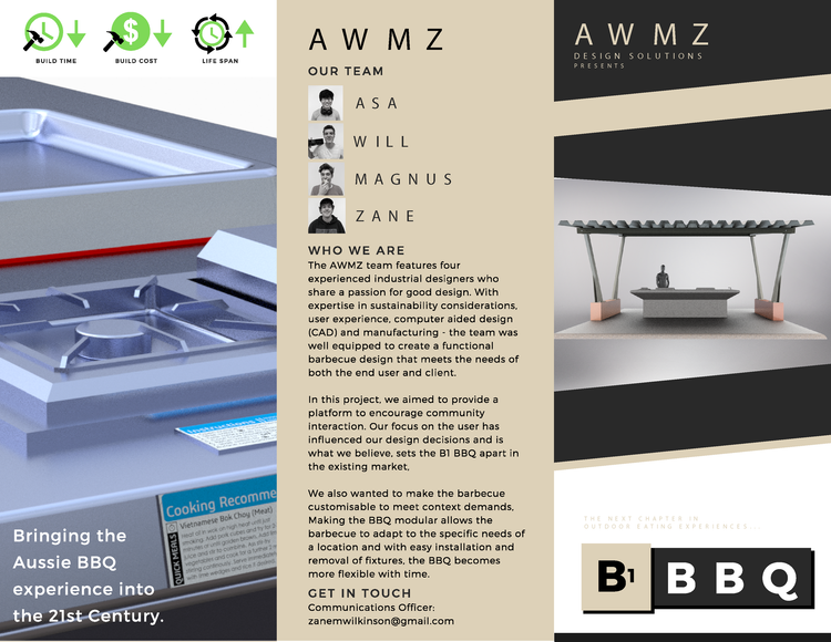 Product brochure, outside