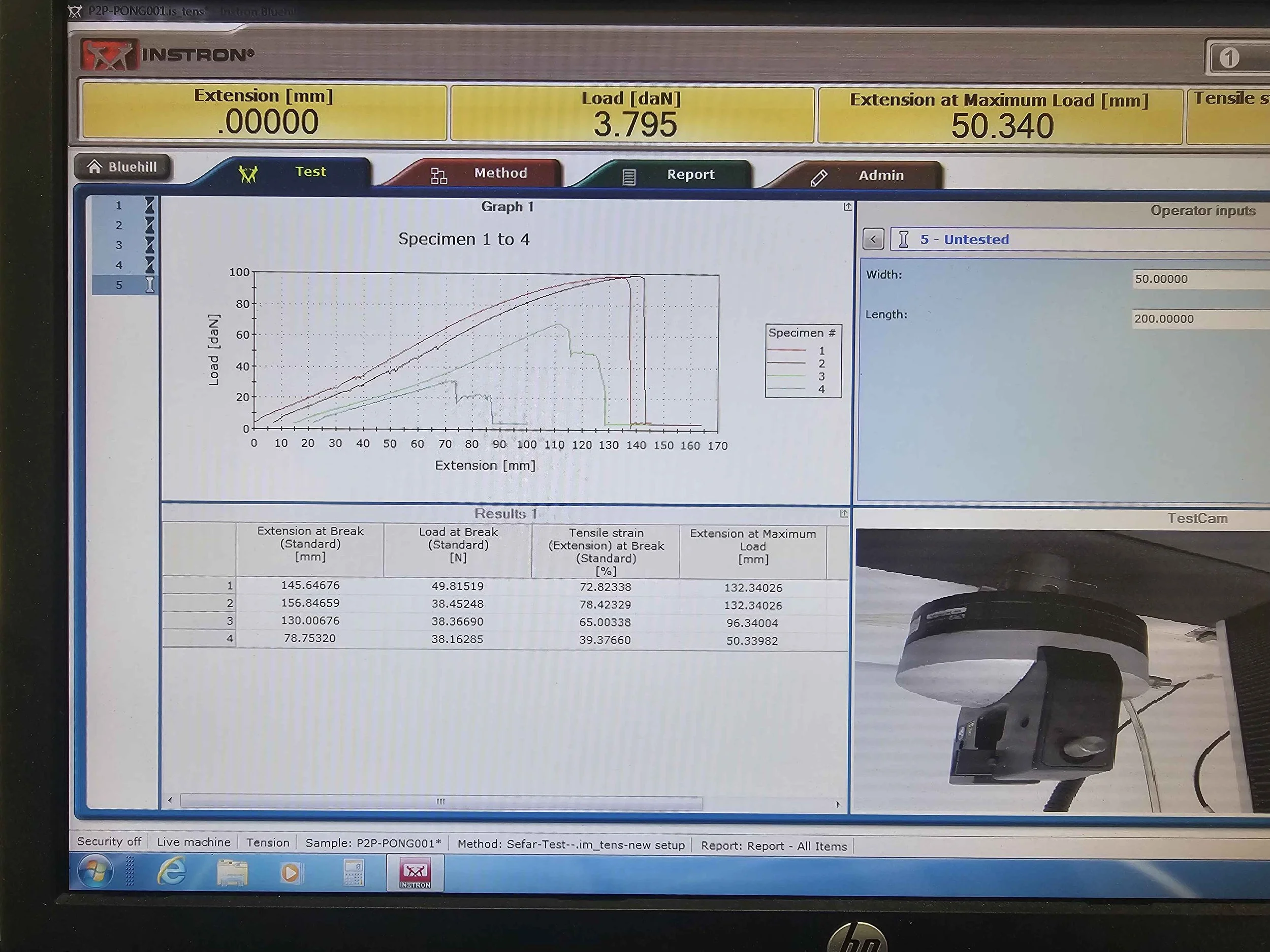Material Analysis - Tensile Testing 