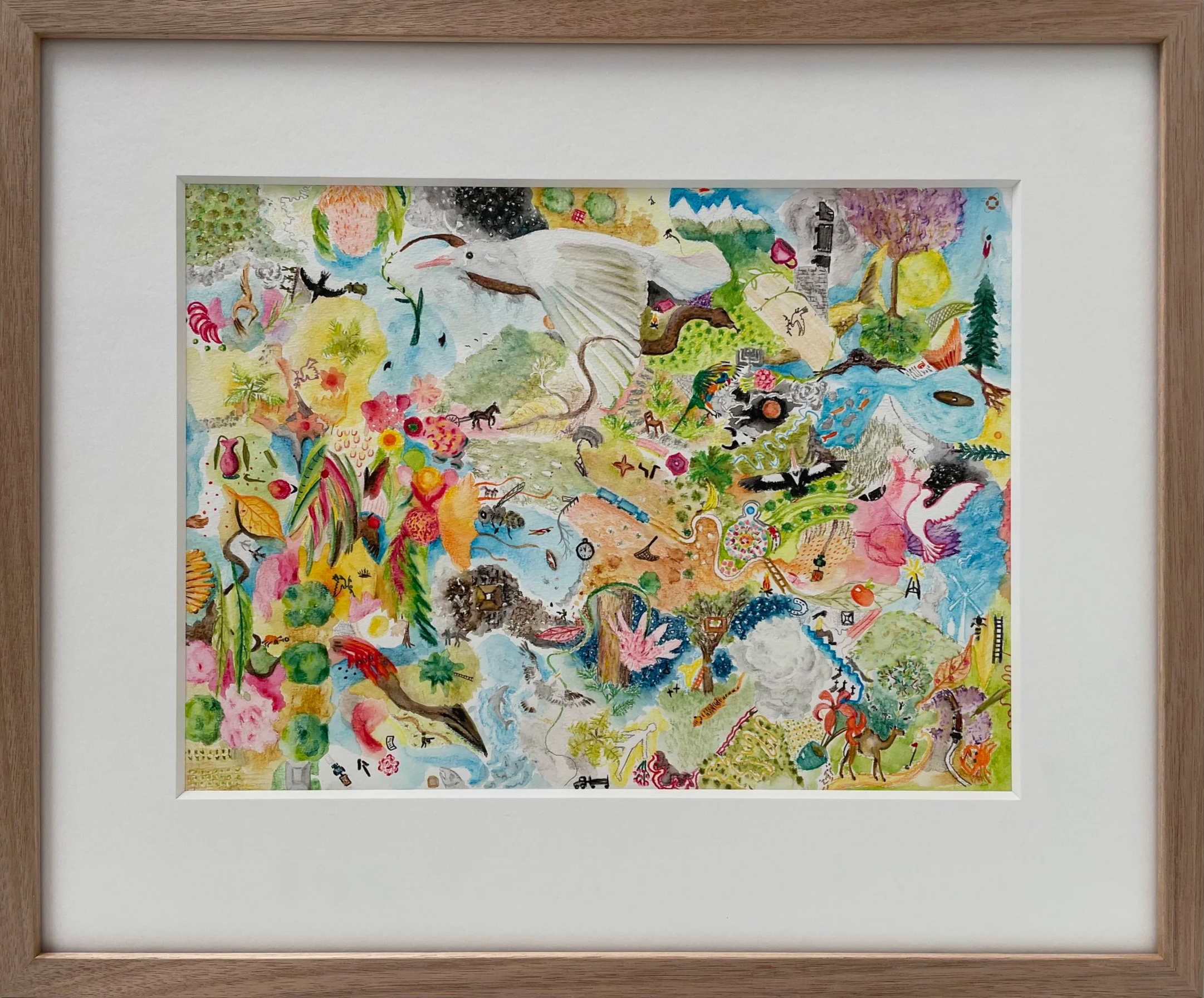 Anna Weston, Internal Landscape III (2023). watercolour on paper, 39,5 x 29.5cm