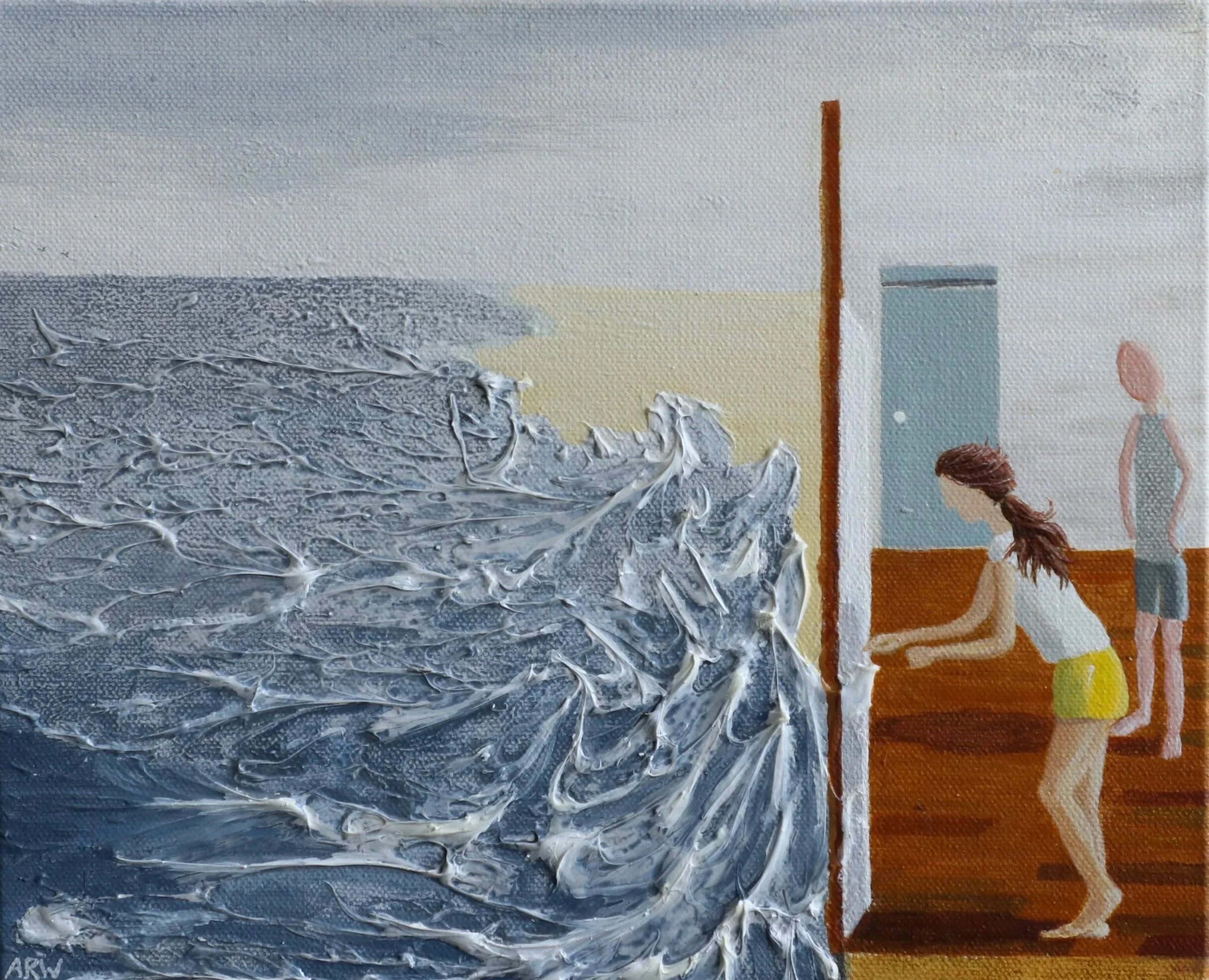 In Awe of the Door (2020). Acrylic on canvas
20 x 30.5cm 