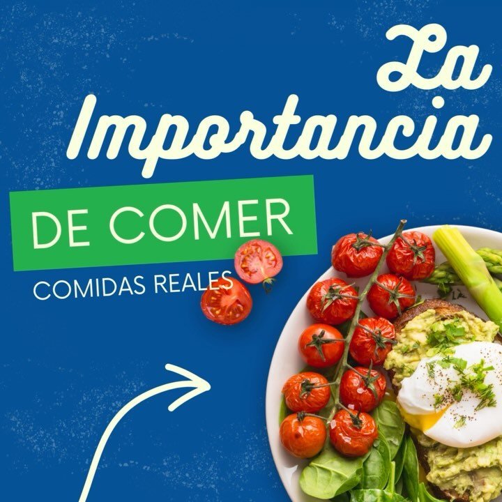 &iexcl;Es la semana 19! Esta semana en nutrici&oacute;n cubrimos la importancia de las comidas reales 💫
&iquest;Qu&eacute; se considera una comida real? &iexcl;Una comida real es una comida que contiene alimentos integrales, ricos en nutrientes, sin