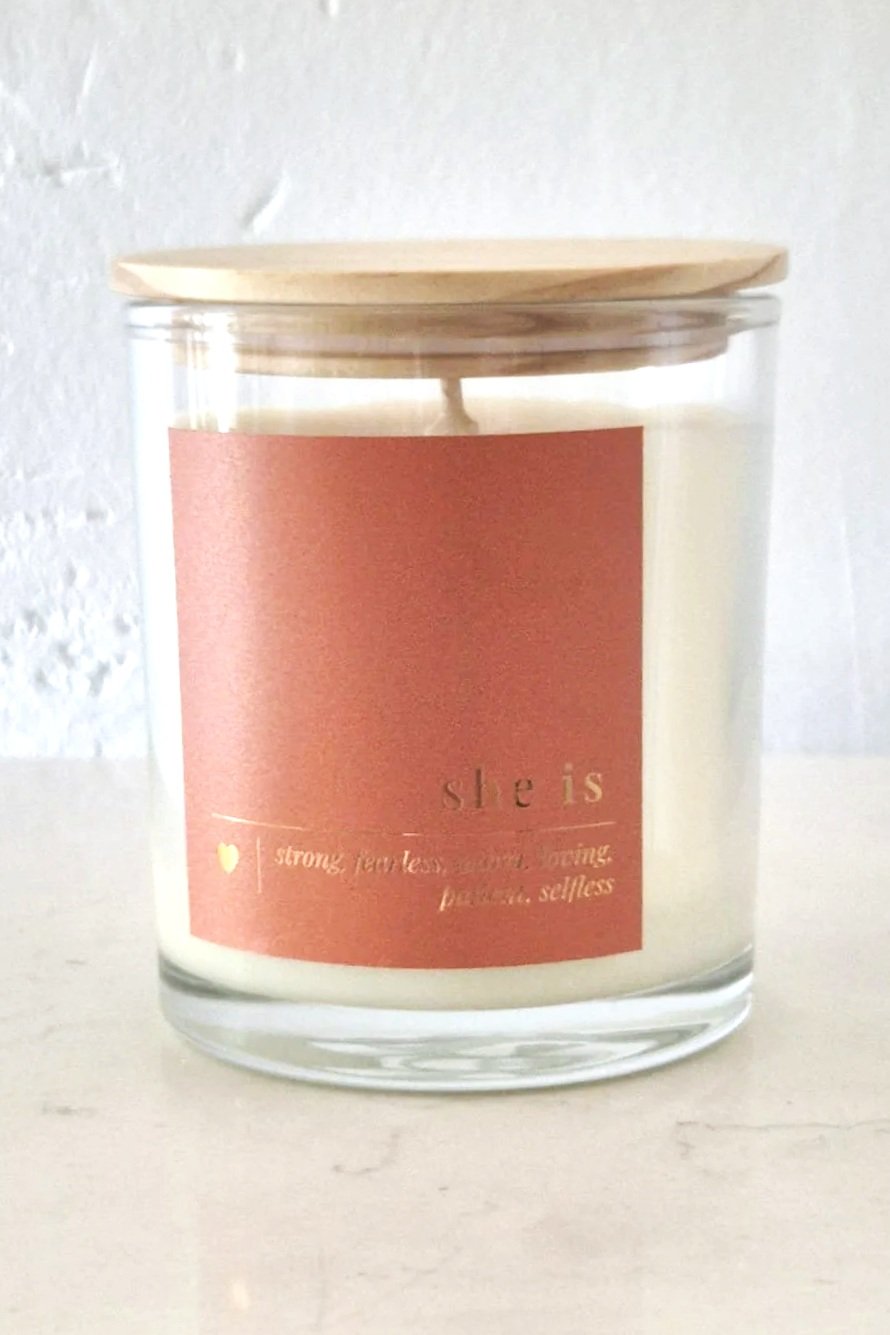Mother's Day Definition Candle with wooden lid, 200g