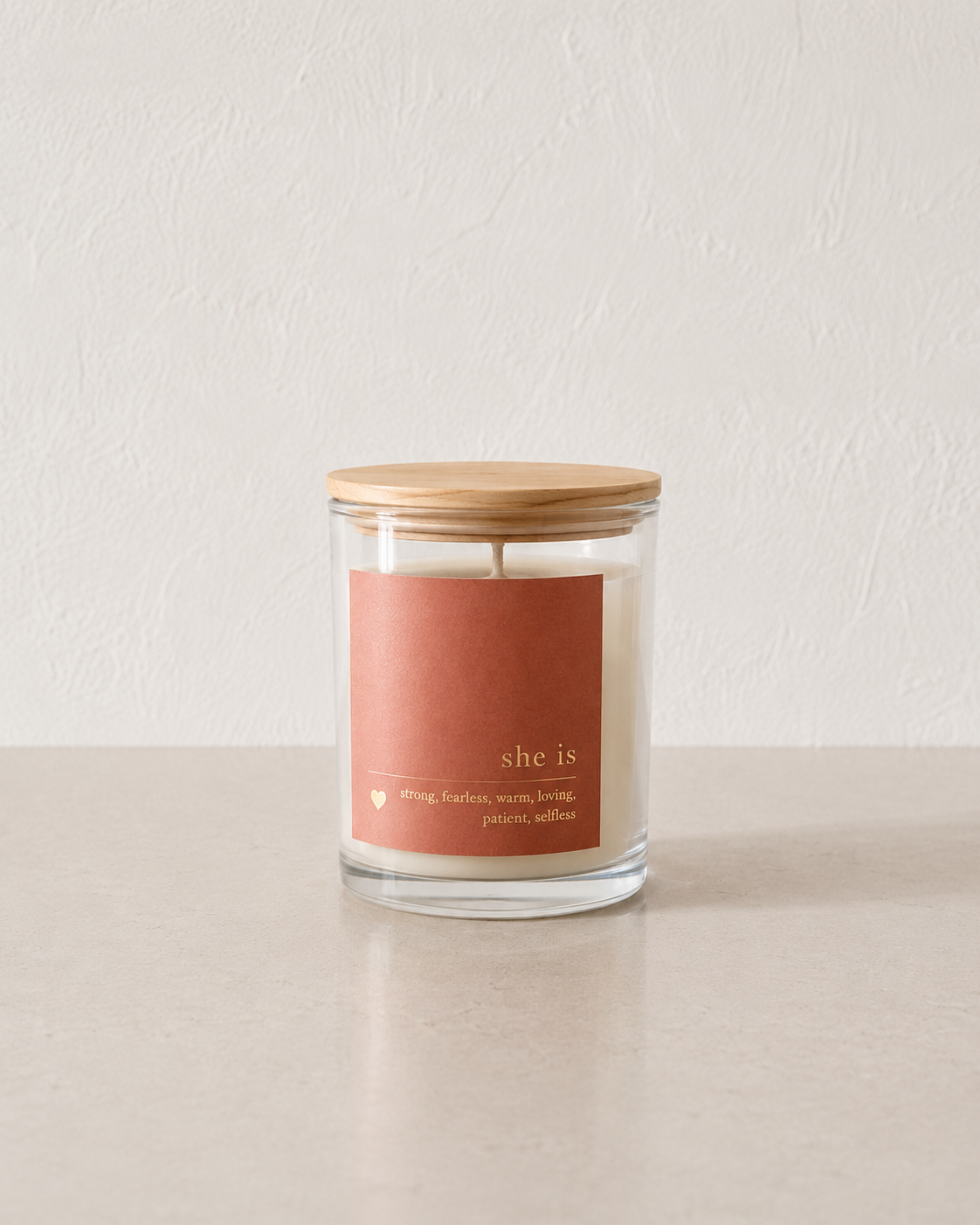 Mother's Day Definition Candle with wooden lid, 200g