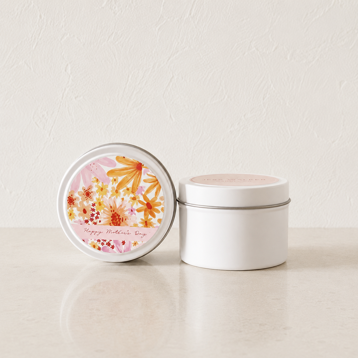 Mini White Tin Mother's Day x Jess Walker Candle