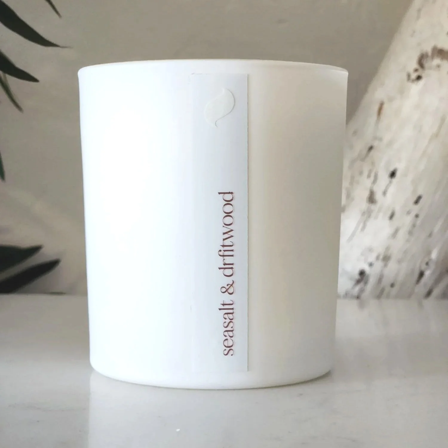 Seasalt & Driftwood candle with wood-wick & wooden lid, 200g