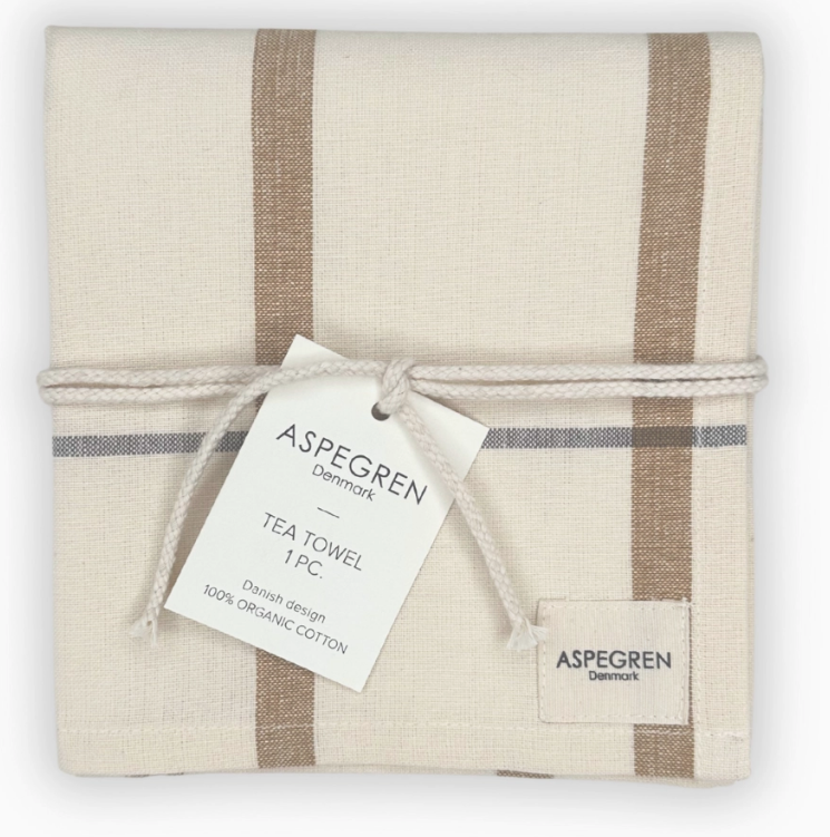 Aspegren Denmark Tea Towel - Organic Cotton - Strada - Goldenspice