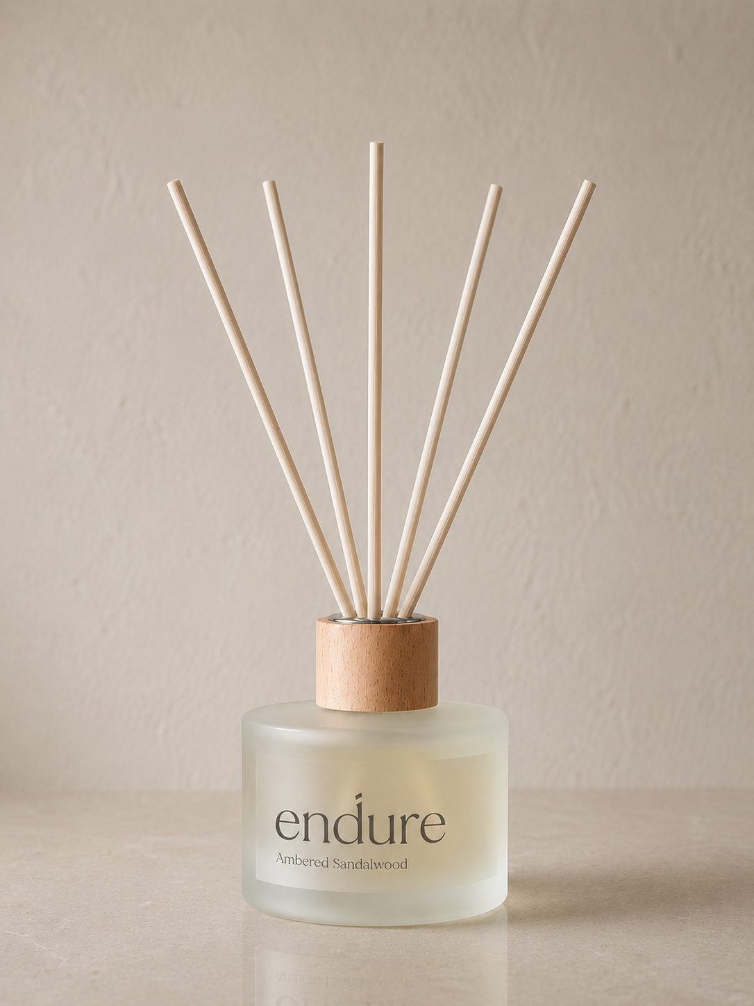 Ambered Sandalwood Diffuser with Reeds, 200ml