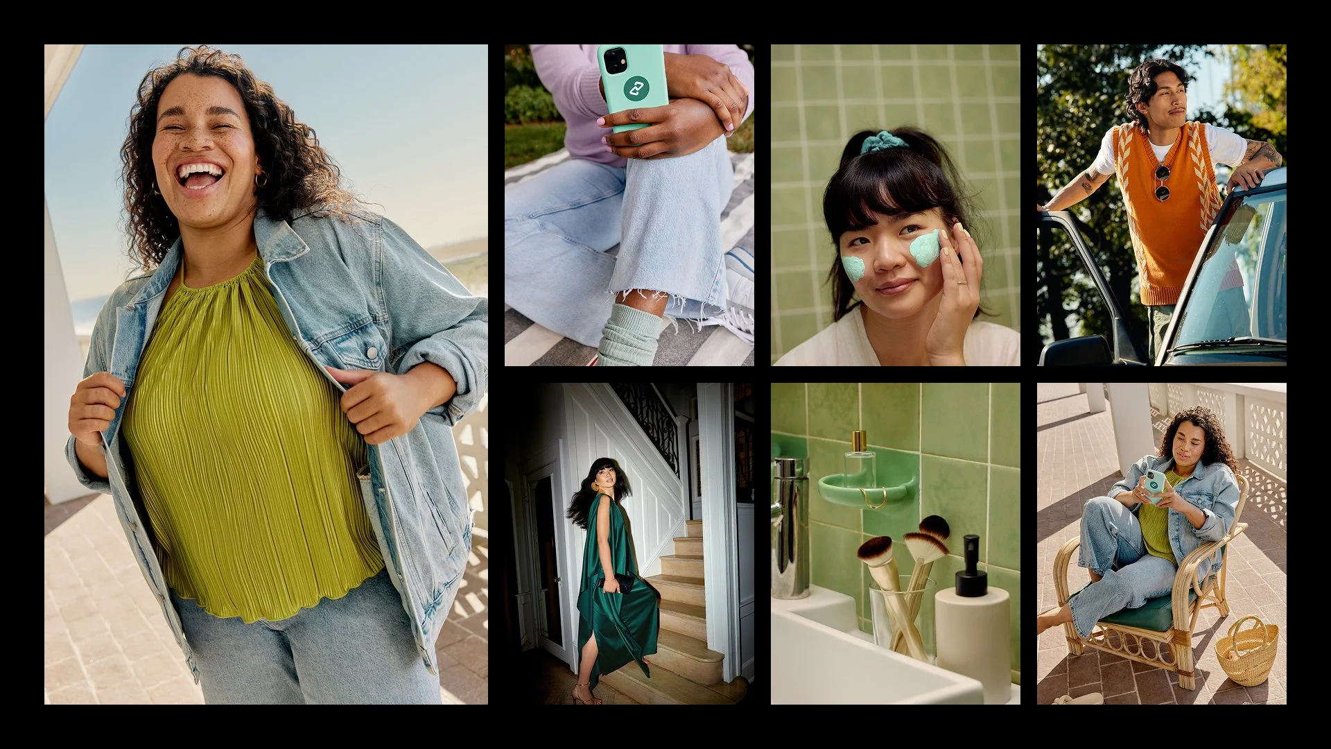 Afterpay lifestyle photography grid used across campaign emails