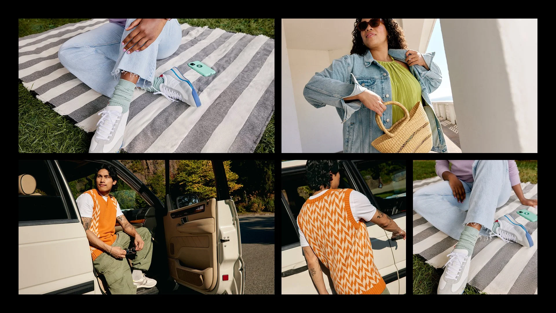 Afterpay lifestyle photography arranged in a collage