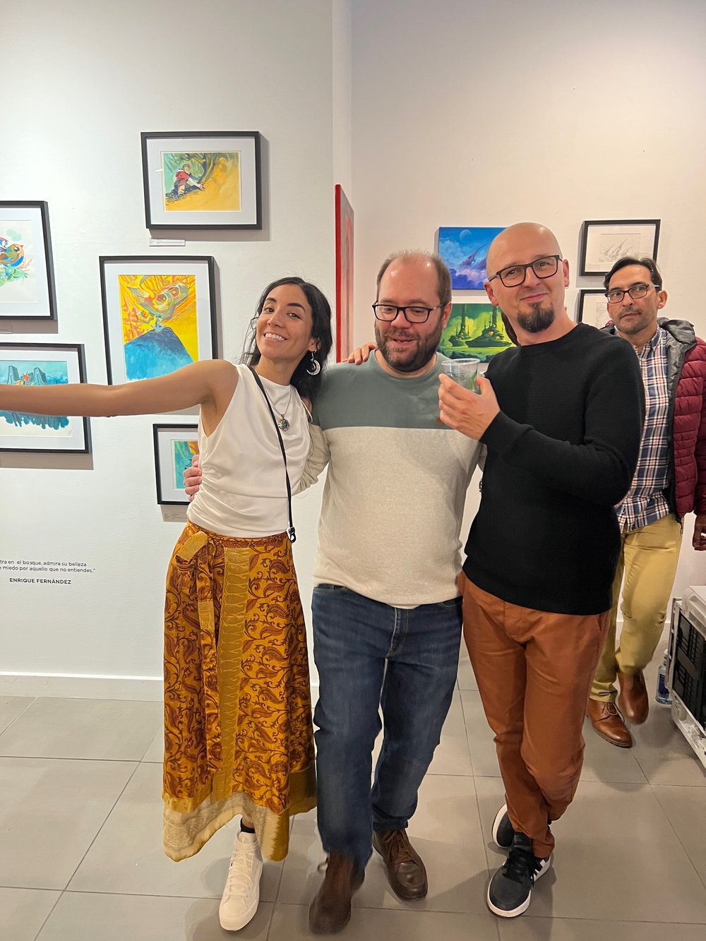 Artists Kiyary, Ruben Megido and Enrique Fernandez