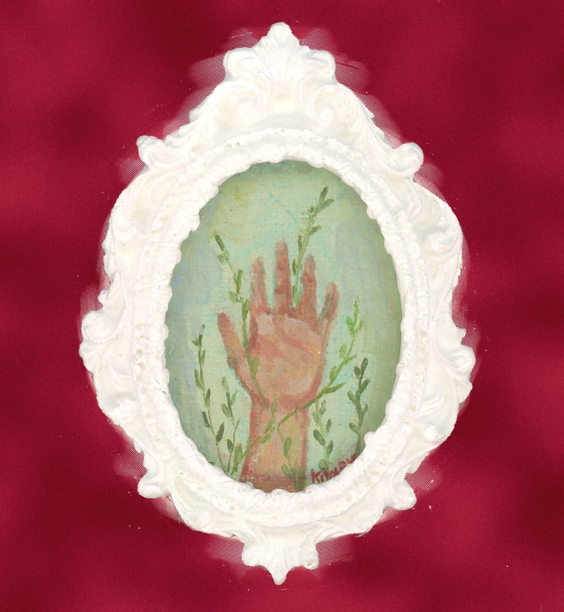 Nature in our hands miniature painting