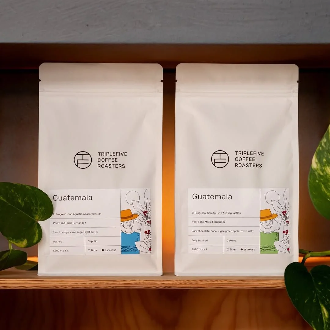 Tlač etikiet pre Triple Five Coffee Roasters 

@triplefivecoffee