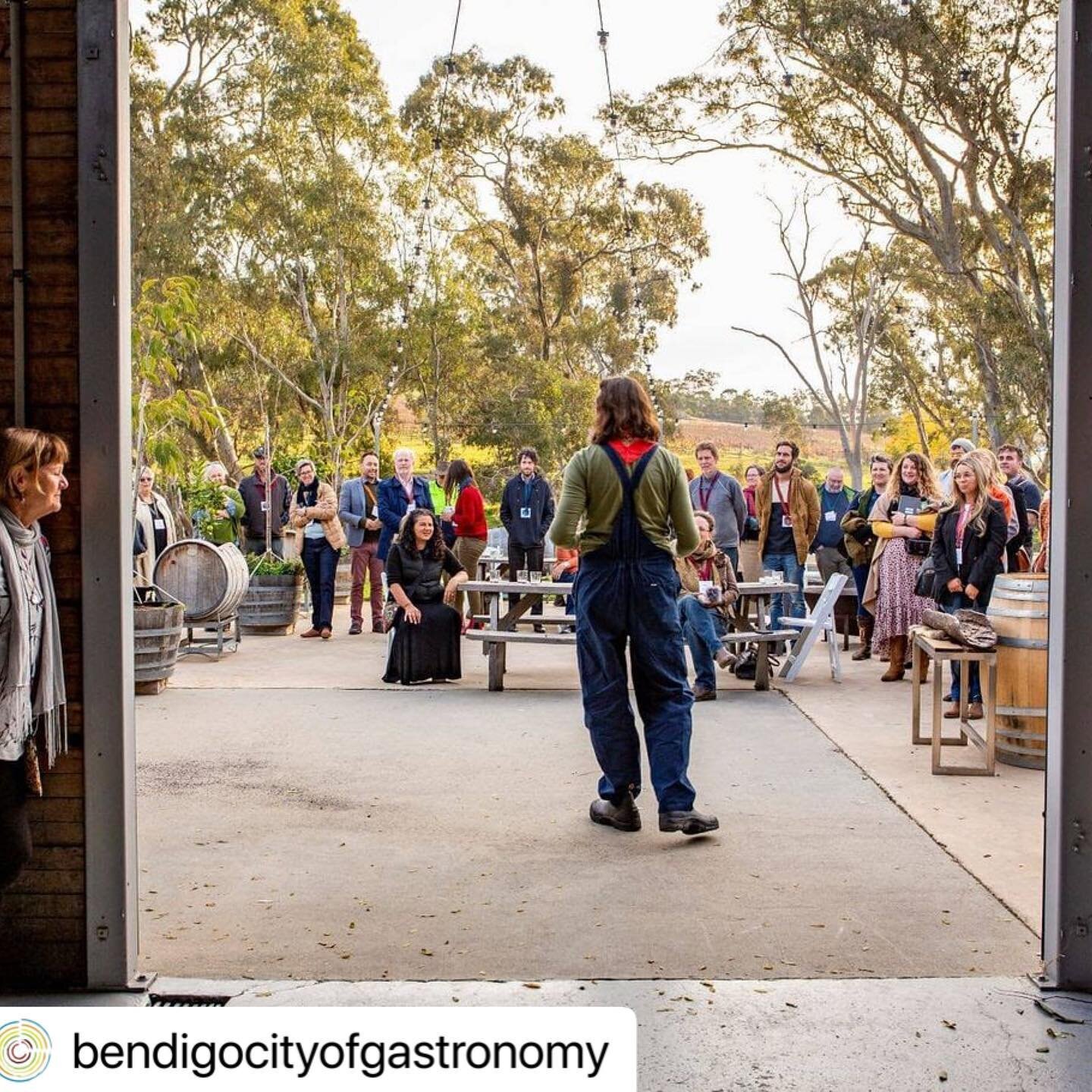 Privileged to be a part of this event - conversations &amp; connections especially to Country 💚 and to have Bunjil circling above during this whole event 💚 @bendigocityofgastronomy 
・・・
Djakitj Larr: towards a communal food of place

Recently, an a