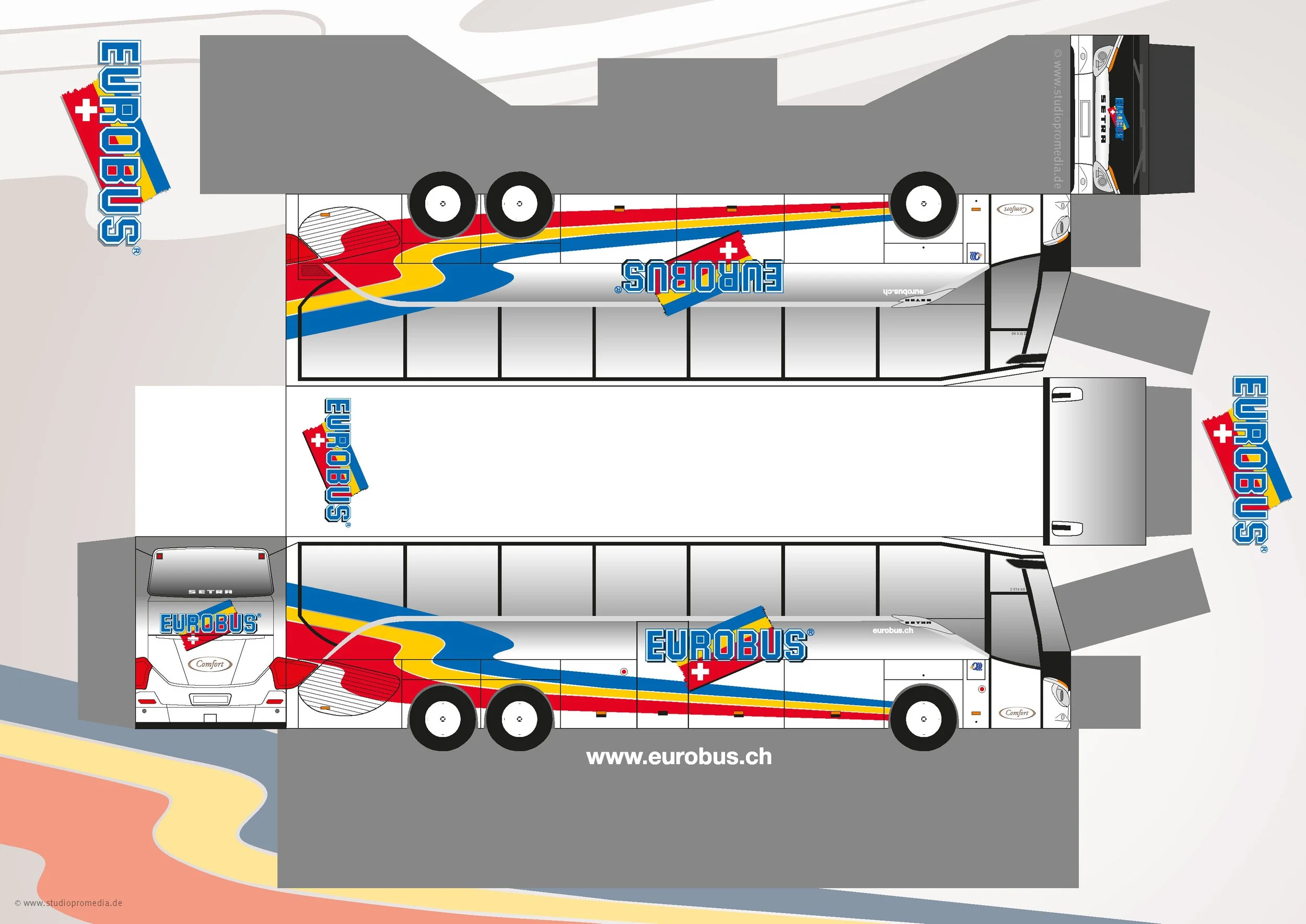paperBUS Faltbus Setra Eurobus