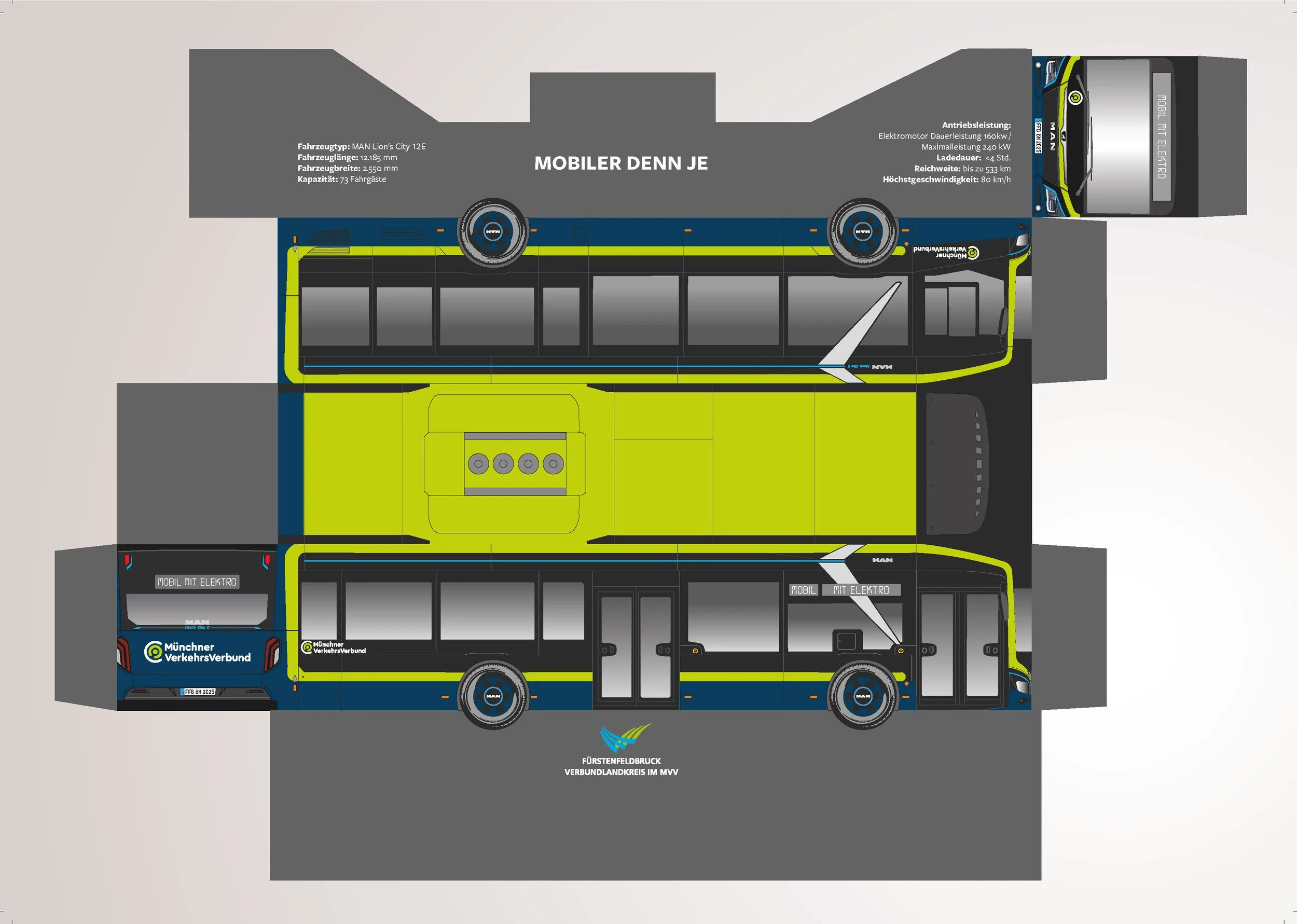 paperBUS Faltbus MAN München