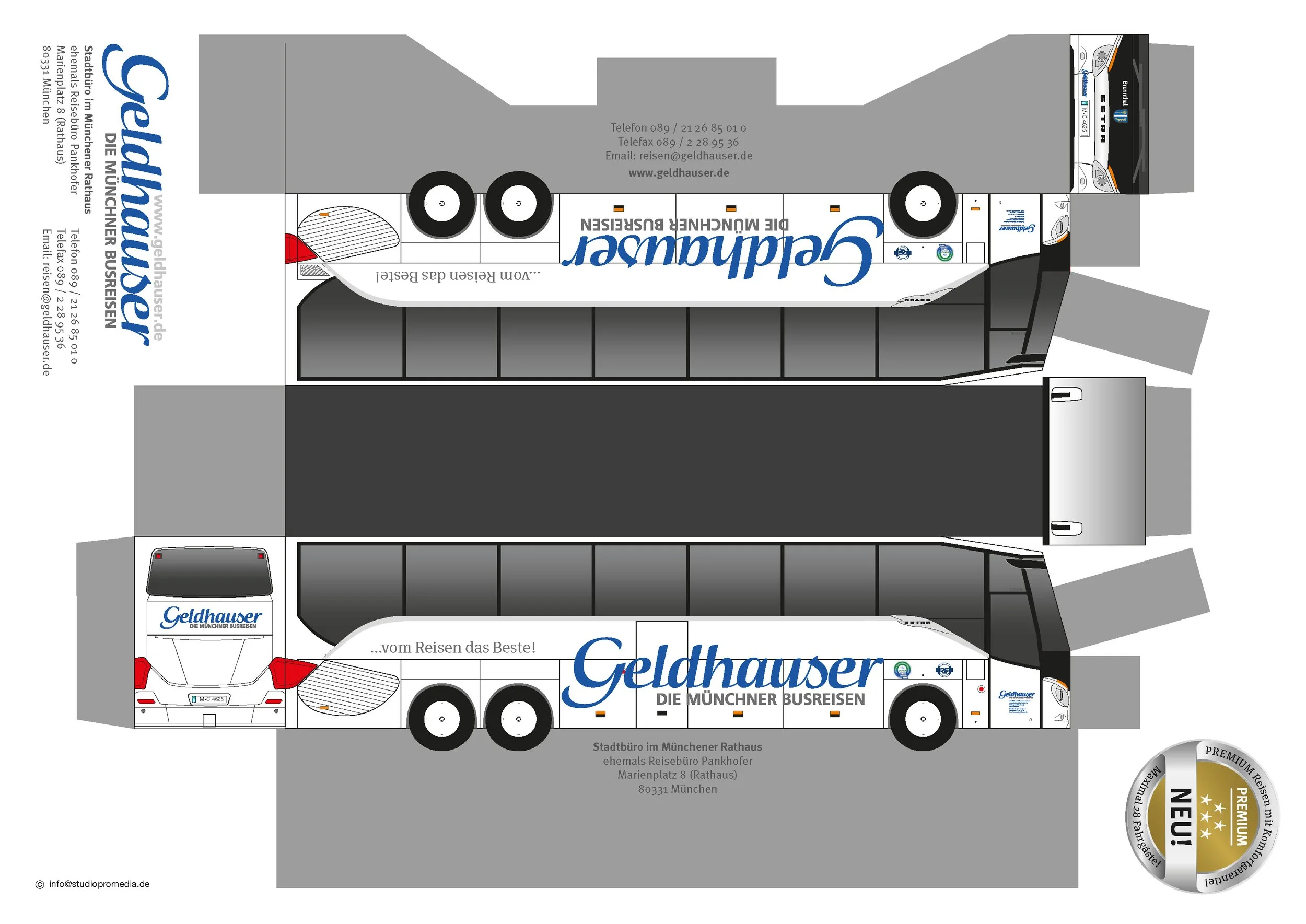 paperBUS Faltbus Setra Geldhauser