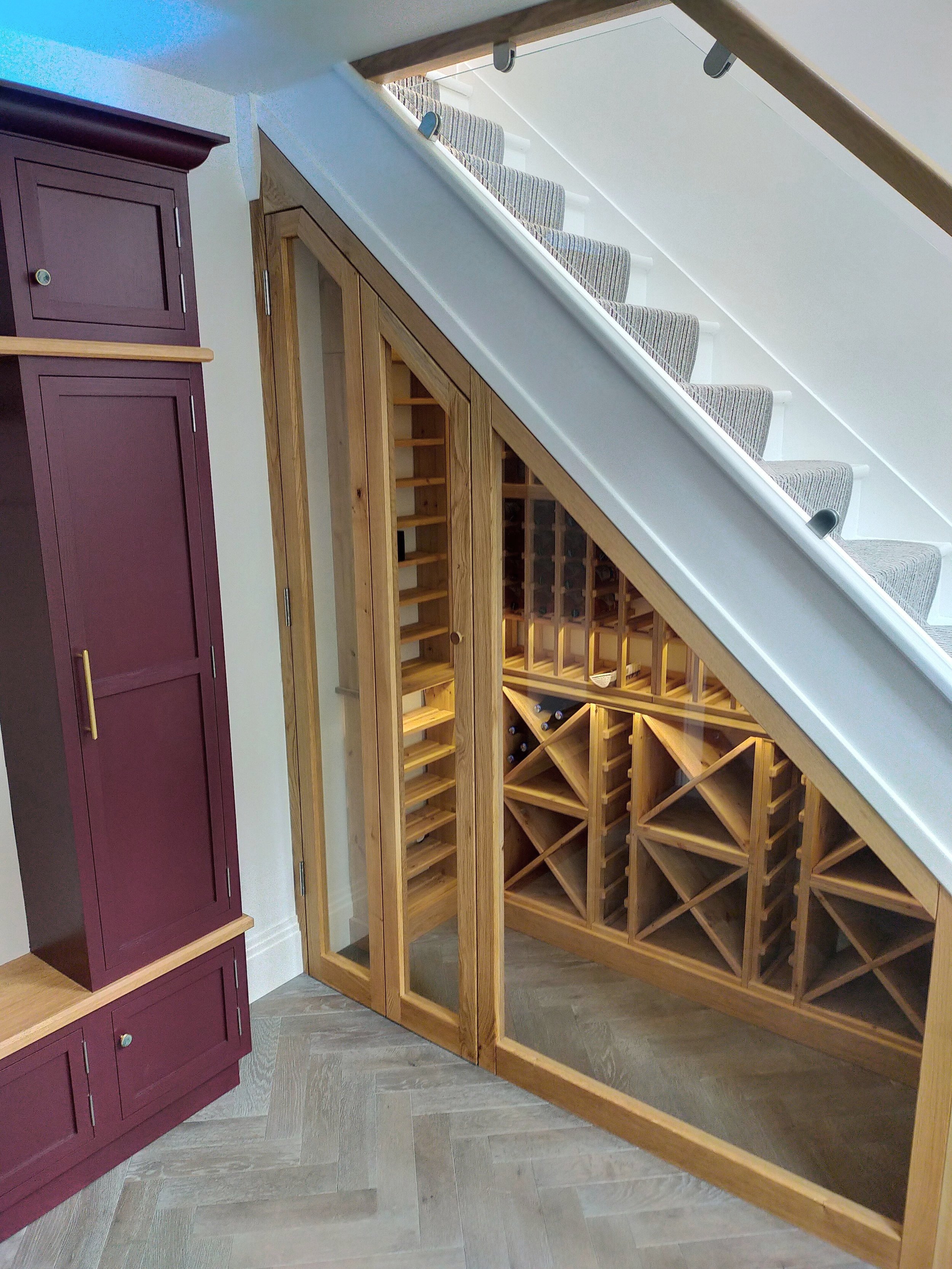 Understairs Wine Cabinetry