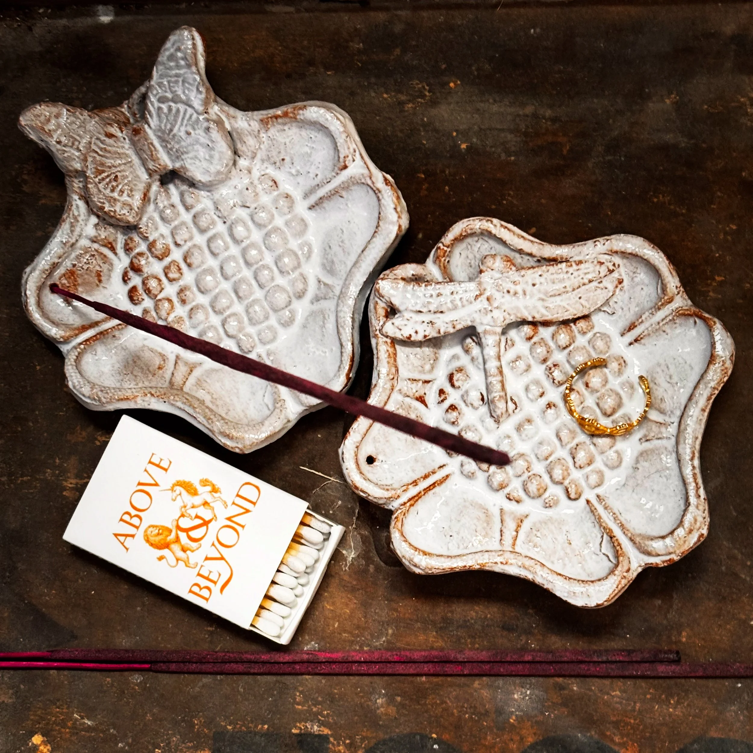 Flora &Fauna Incense holders/ trinket  dishes