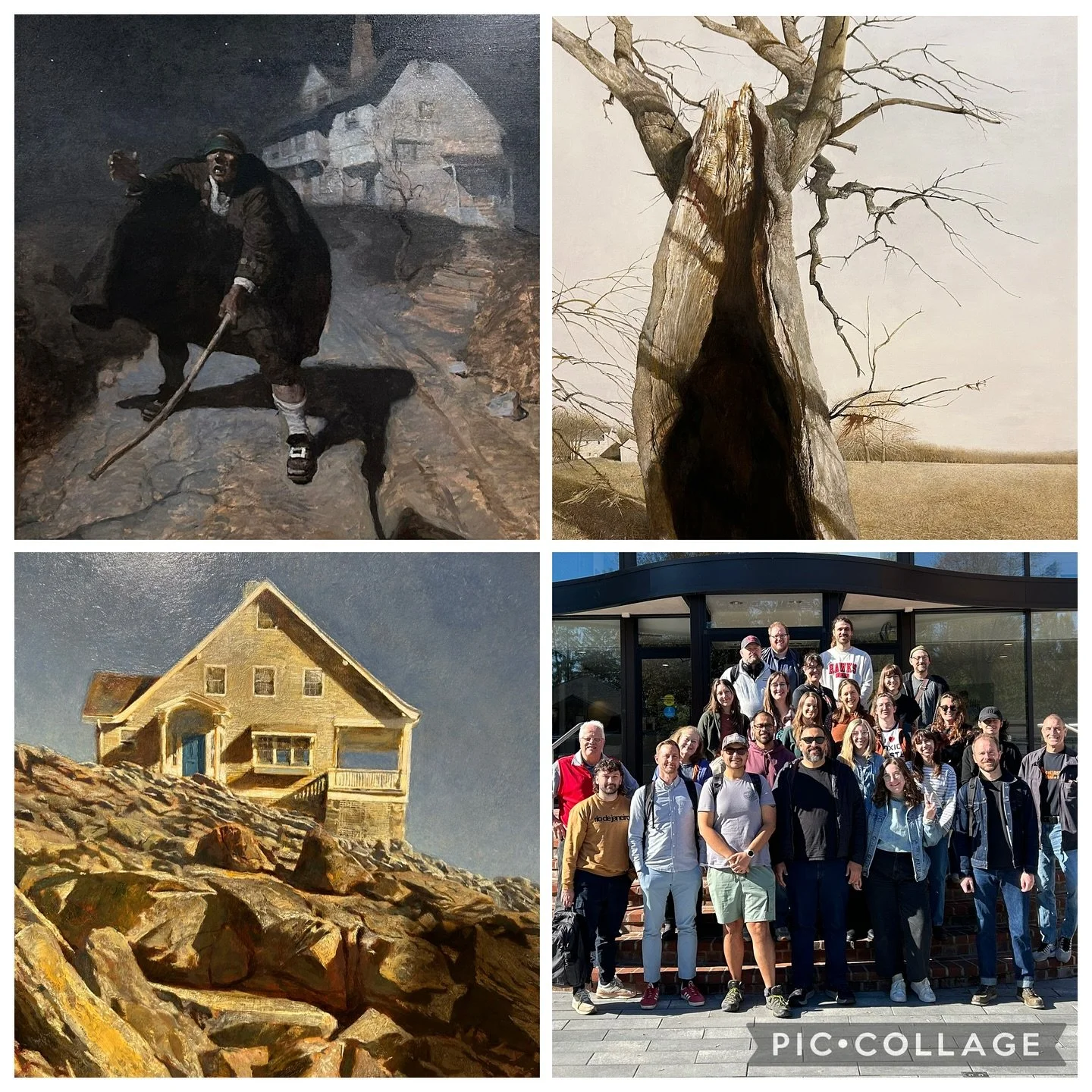 What a Wednesday for our MFA in Illustration students at the @Brandywine River Museum. Seeing the great man&rsquo;s studio and so many masterworks from Pyle, Rockwell, Wilcox-Smith and all the Wyeths. Just GREAT!!! #hartfordartschool #mfa @illustrati