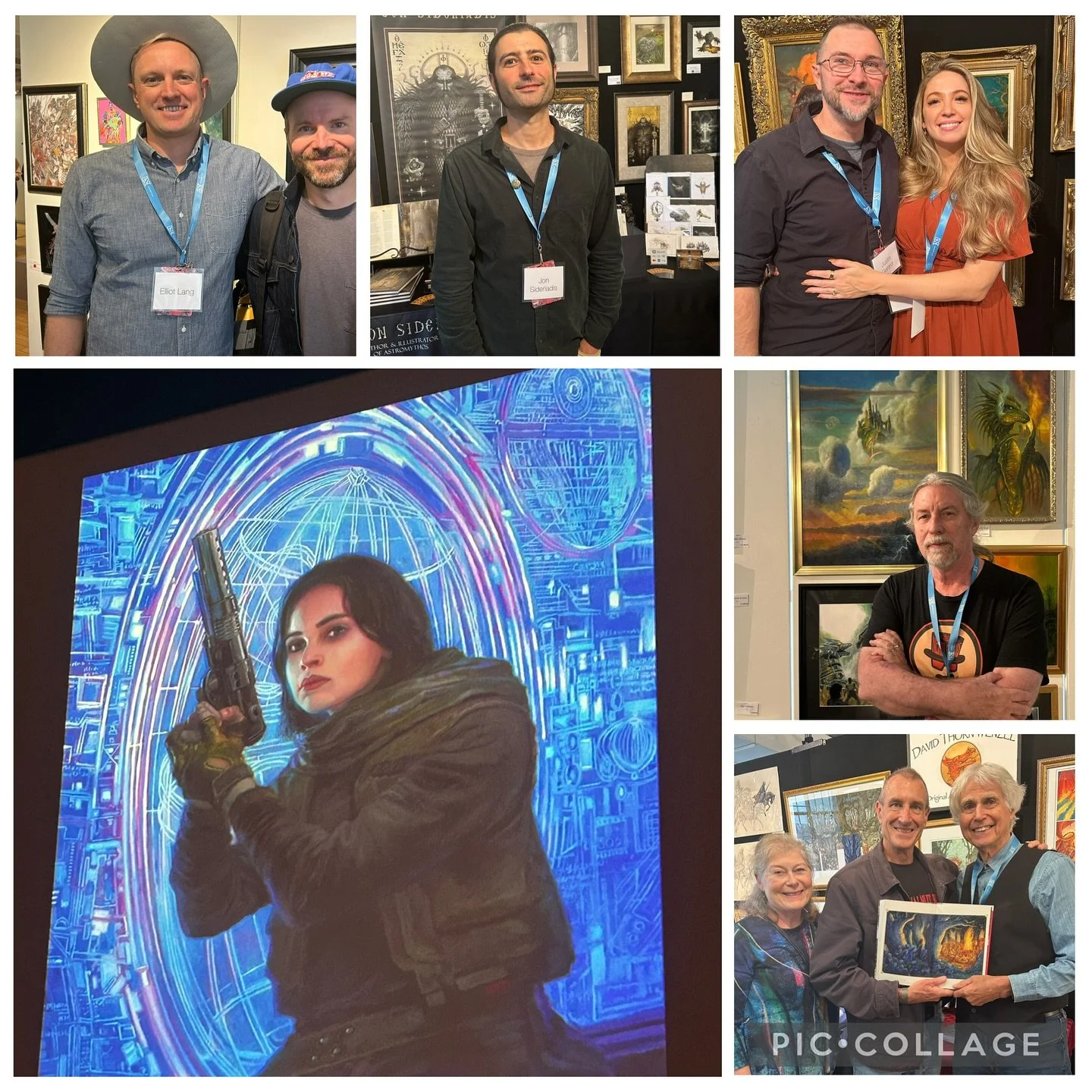 WOW oh WOW!! What a great day yesterday was for our MFA in Illustration students attending Illuxcon 2025. They met and visited amazing artist Donato Giancola, Bob Eggleton, Allen Douglas, David Wenzel, Justin Gerard, Annie Steig, Elliott Lang, Jon Si