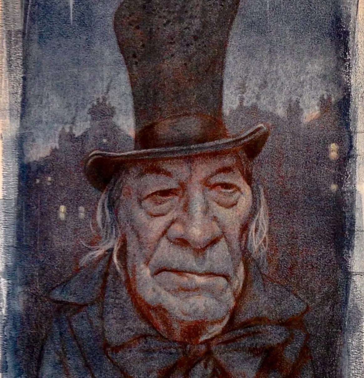 Christopher Plummer from&rdquo;The Man Who Invented Christmas.&rdquo; Great movie. #cfpayne #hartfordartschool #scrooge @illustrationmfa @illustrationacademy