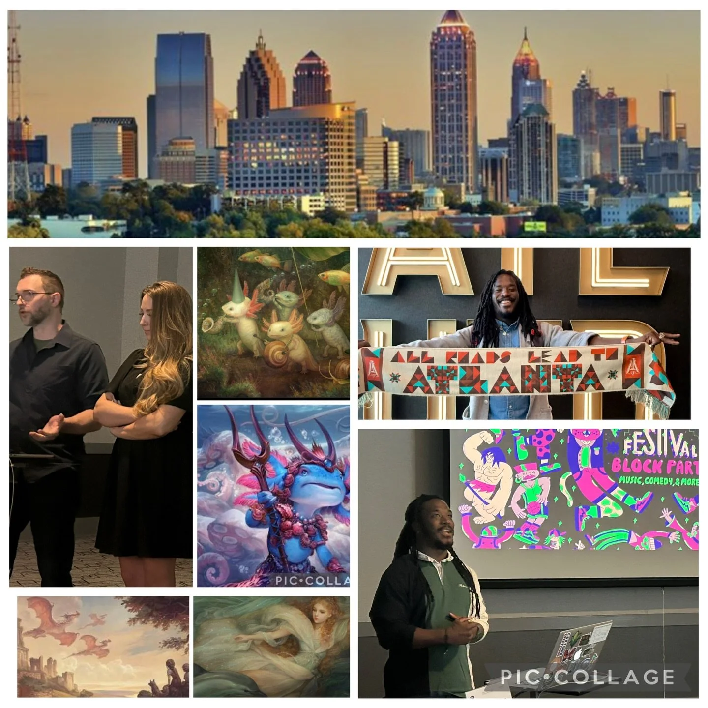 What a week we had in Atlanta with the Hartford Art School&rsquo;s MFA in Illustration program. Each day was filled with exceptionally talented illustrators. Justin Gerard, Annie Stegg Gerard, George F. Baker lll, Bill Mayer, Dorothea Taylor, Rachel 