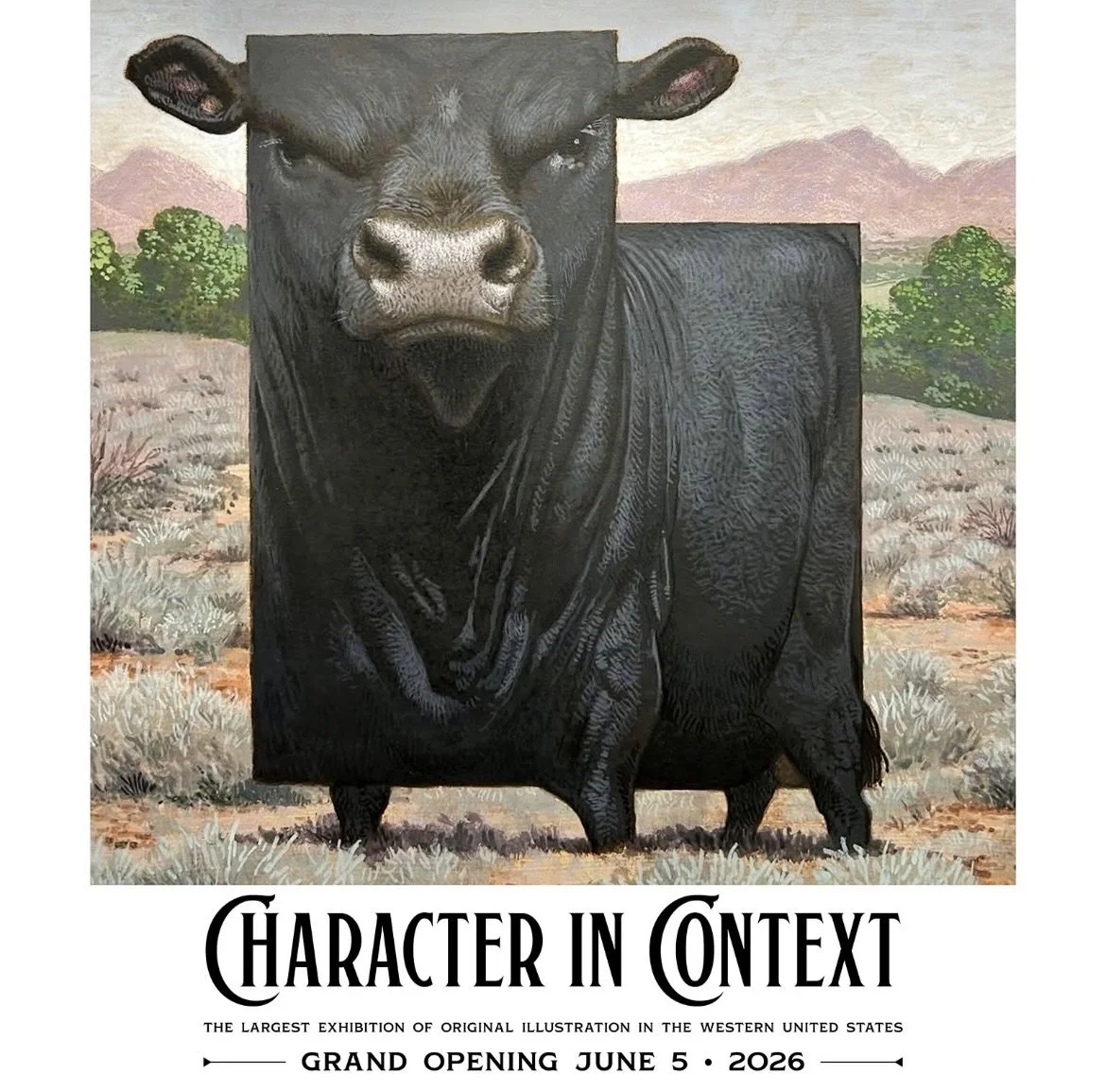 Proud to have a series of bull pictures in this prestigious show at the A.R. Mitchell Museum of Western Art in Trinidad, Co. so many talented artists and illustrators. #cfpayne #hartfordartschool #westernart @illustrationmfa @illustrationacademy