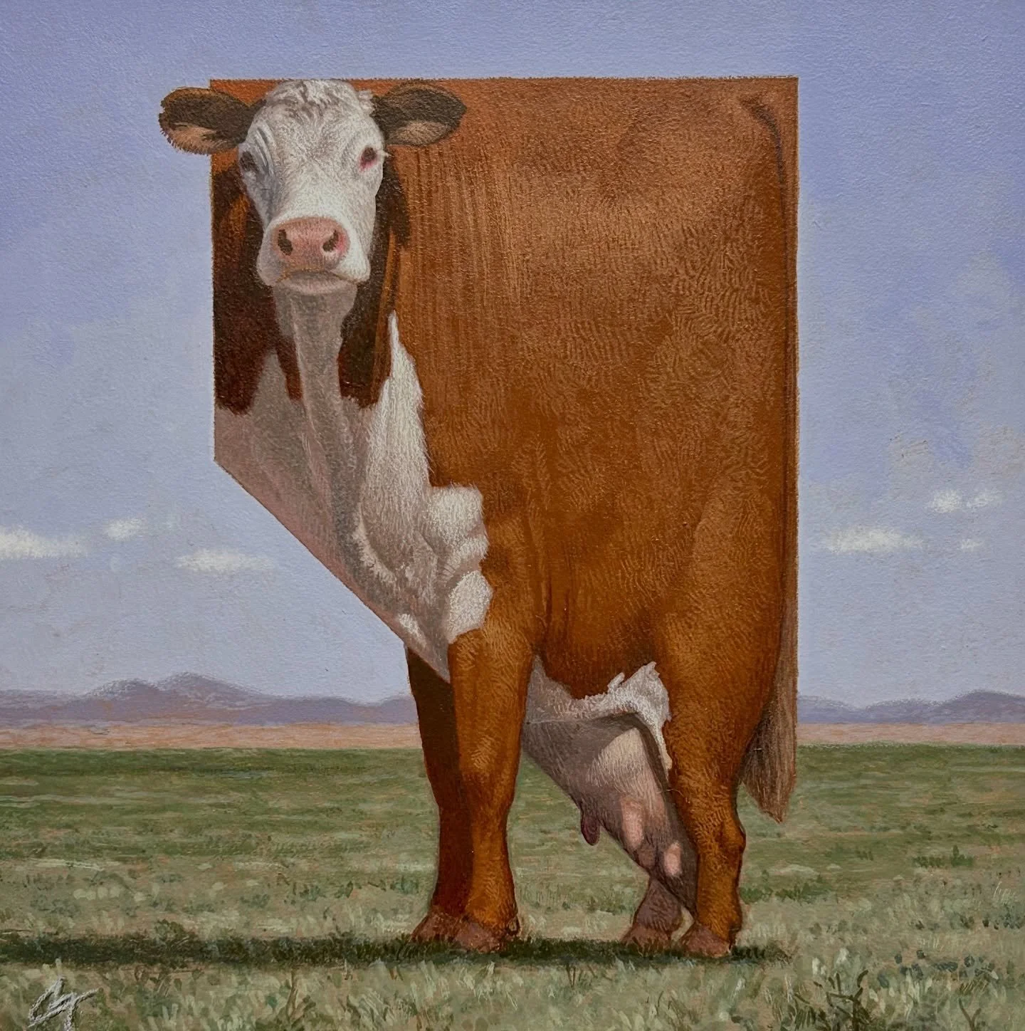 Prints of my Nevada Hereford is now available through my website ay cfpayne.com. You asked for it. You got it. #cfpayne #hartfordartschool #cowart @illustrationmfa @illustrationacademy