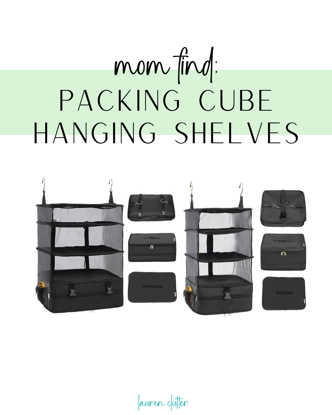 Hanging Packing Rack Packing Cube Hanging Shelves β Lauren Clutter