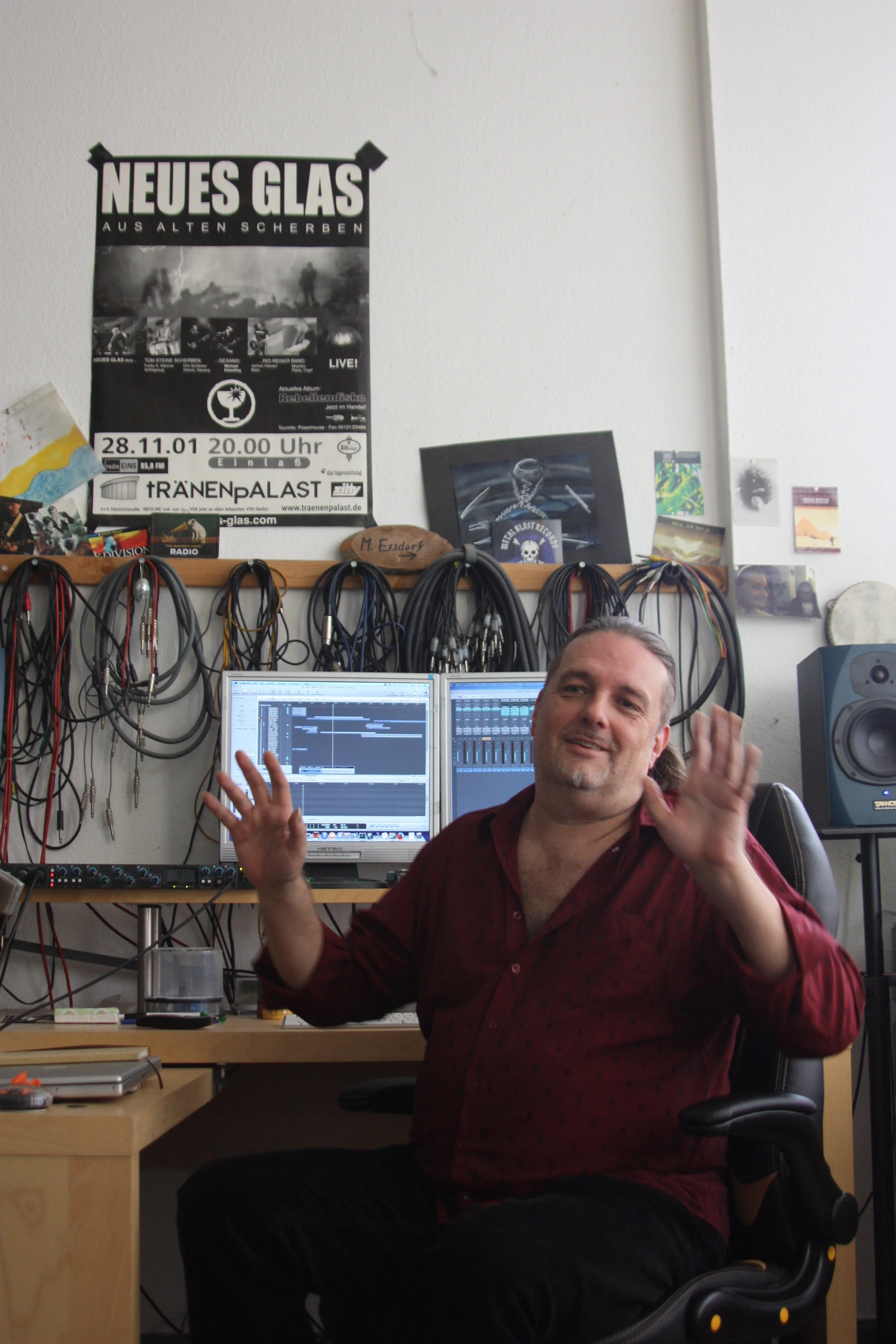 Dirk im Studio Muskau in Berlin - krass musik, no bullshit