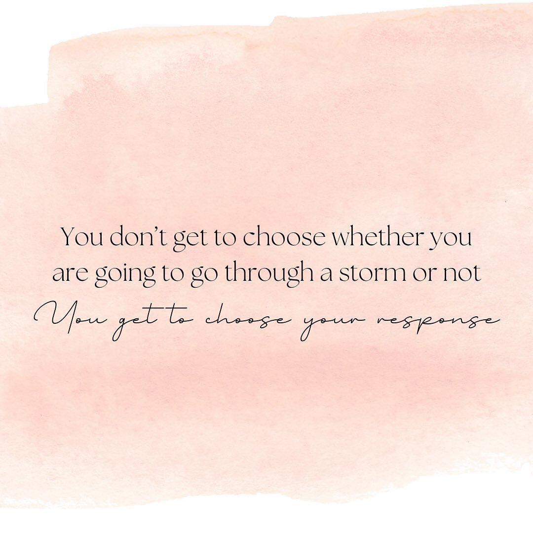 You don&rsquo;t get to choose whether you are going to go through a storm or not. 

✨You get to choose your response. ✨

Did you know when bison see and feel a storm rolling in that they charge it? They take their flock toward the storm at the highes