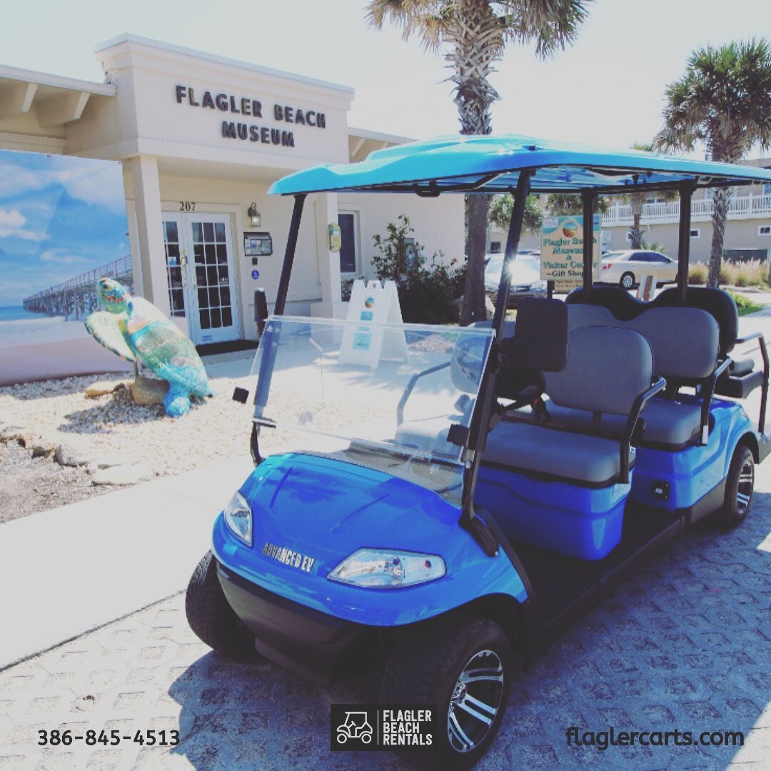 Love carting around downtown Flagler Beach! It is the easiest to park and find a new place to shop or grab a bite to eat🤩

&bull;
Book now online at flaglerbeachgolfcarts.com or 
📲386-845-4513

&bull;
&bull;
&bull;

#golfcart #golfcartrental #golfc
