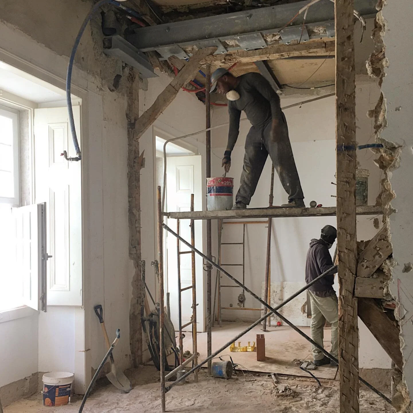 Work in Progress |Junqueira Apartment | 2018/2019 | Lisbon #renovation #architecture #refurbishment #workinprogress #houses #meirinhosarquitectura #worksite