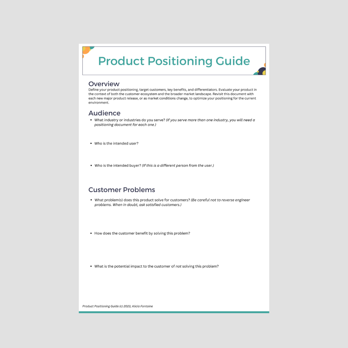 Product Projection Guide Resources | Get Go-to-Market Right — Strategy & Storytelling