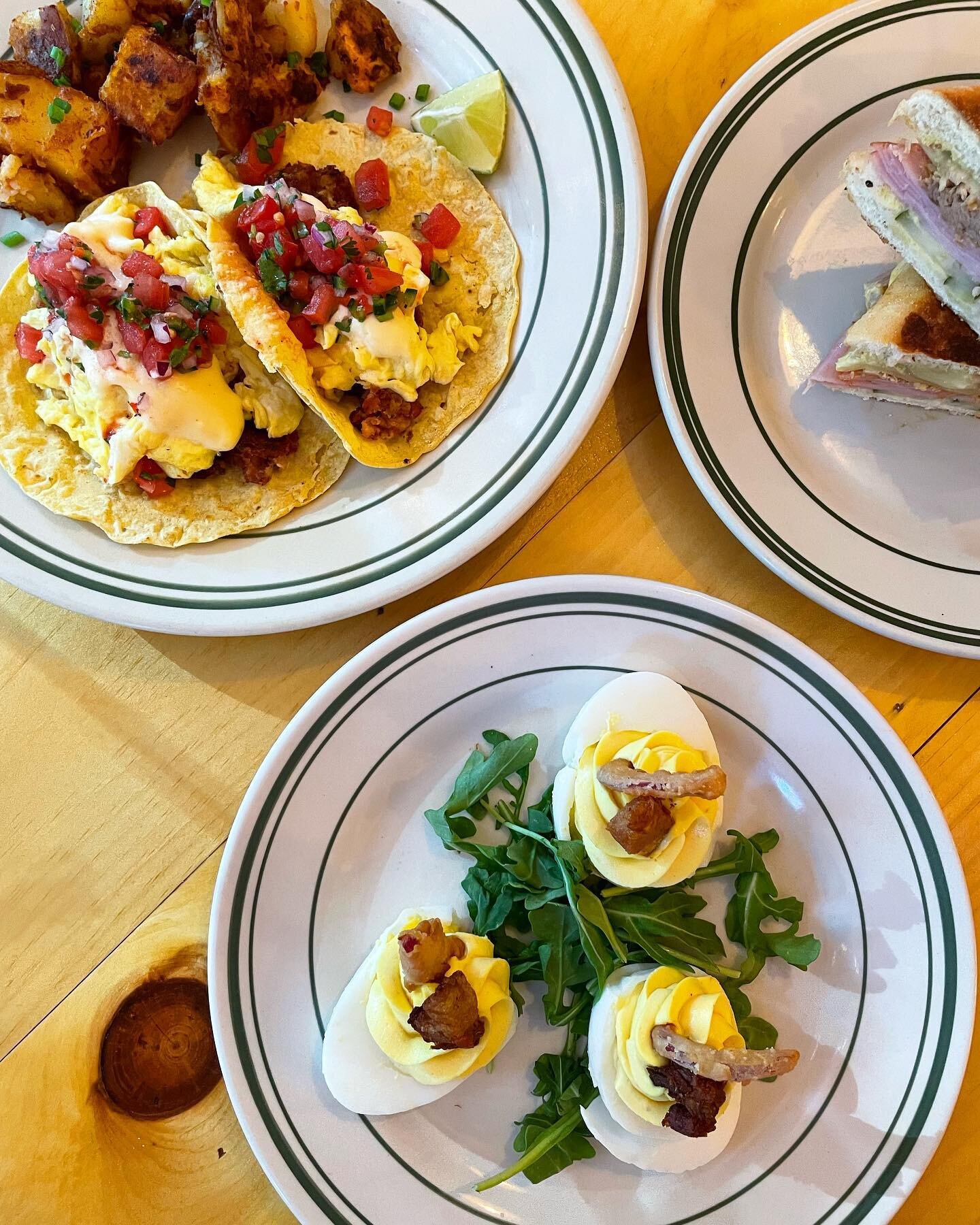 Deviled duck eggs, breakfast tacos, Cubanos, oh my! Check out our specials this weekend 🤜🏽🤜🏽