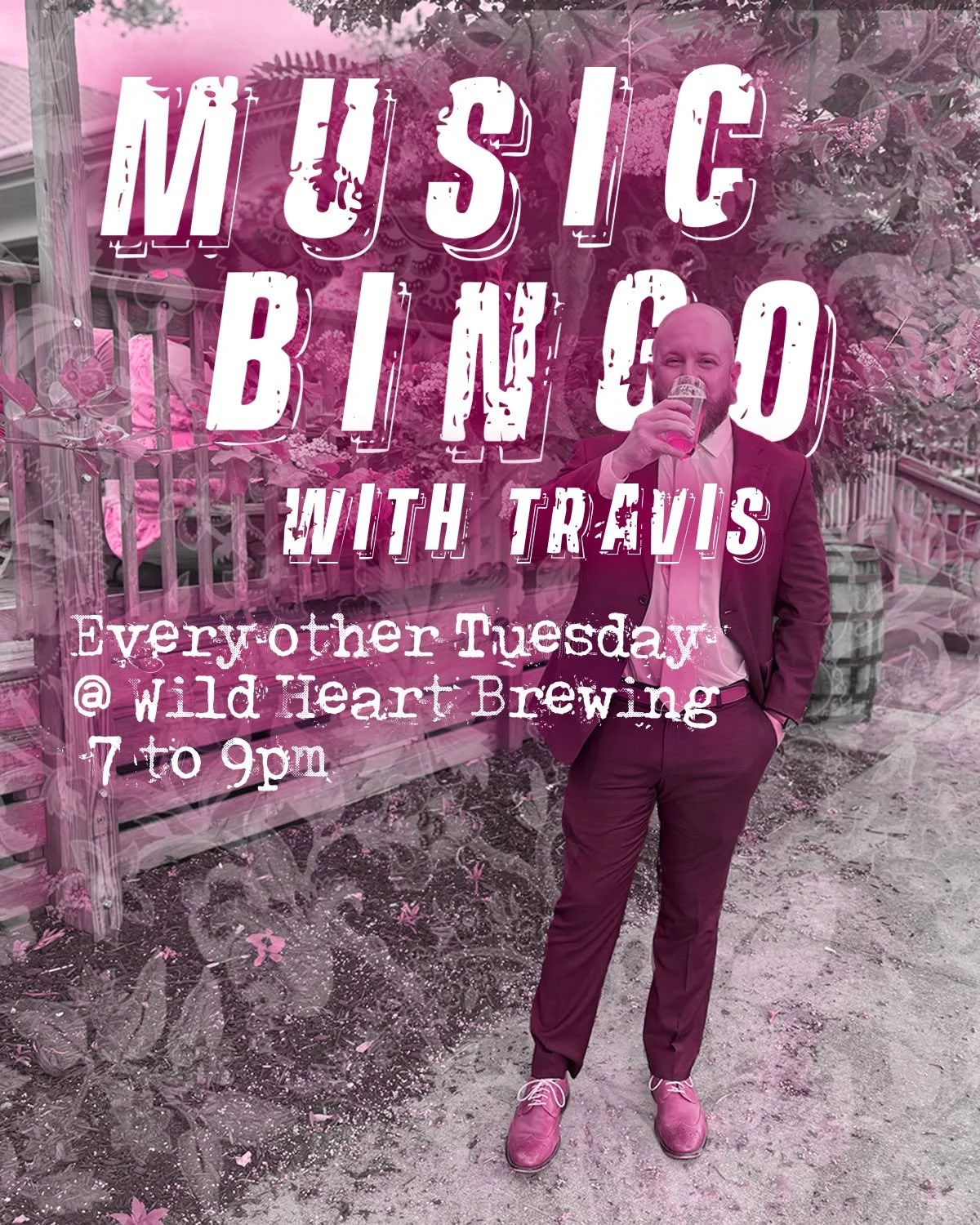 Come sing along with us tonight to some pop punk nostalgia, 90s country hits, club bangers, and whatever else Travis wants to put on a bingo card.  Tuesday with Travis brings us to another Music Bingo, and like always it's family friendly and free to