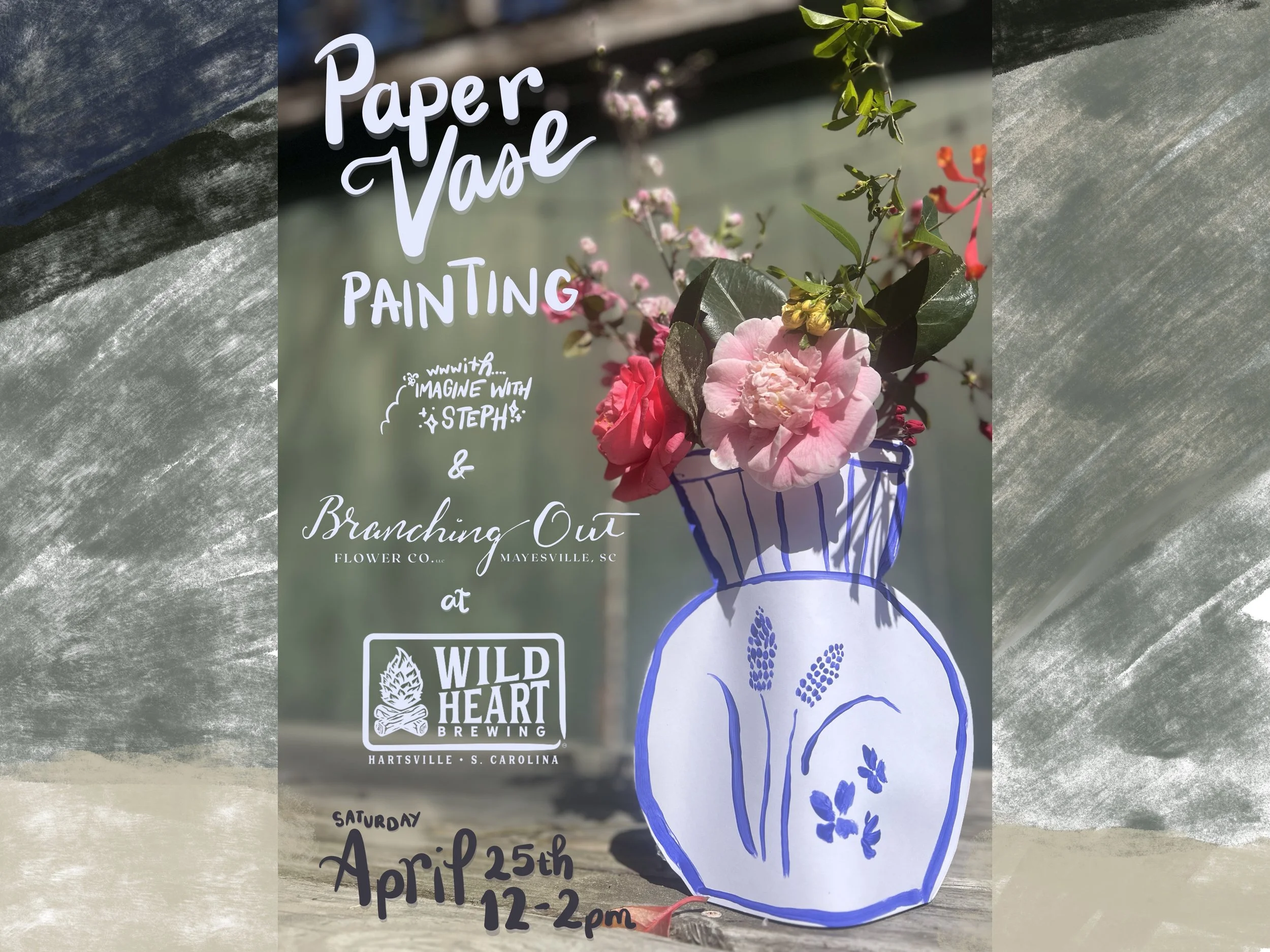 Vase Painting & Flower Sale