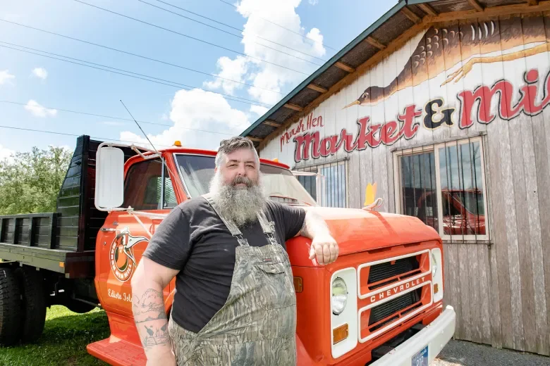 Founder Gregg at his Marsh Hen Mill