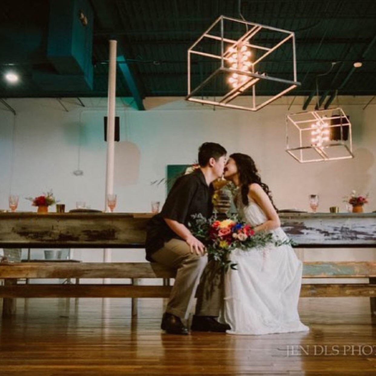 Monday magic. What&rsquo;s better than being present with the person who you get to make a life with. 
.
Repost from @jendlsphoto
&bull;
Perfect venue for an intimate wedding. 

Venue: @studiobhtx
Coordinator: @moonstruckeventstx
Hair/Make-up: @bella