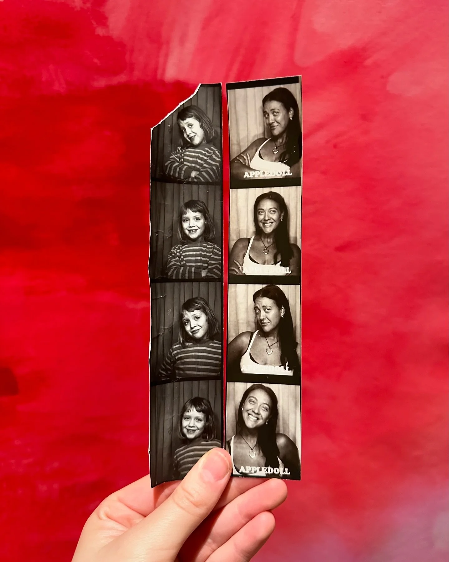❤️&zwj;🔥 baby&rsquo;s first art show - heeerree weeee goooo !!! 
i think little me would be really proud of current me &mdash; 🥹🥰. 

UNBECOMING &mdash;  over and over and over. always.🌀
@the525art 

&bull; polaroids : age 5 + age 30 &bull;