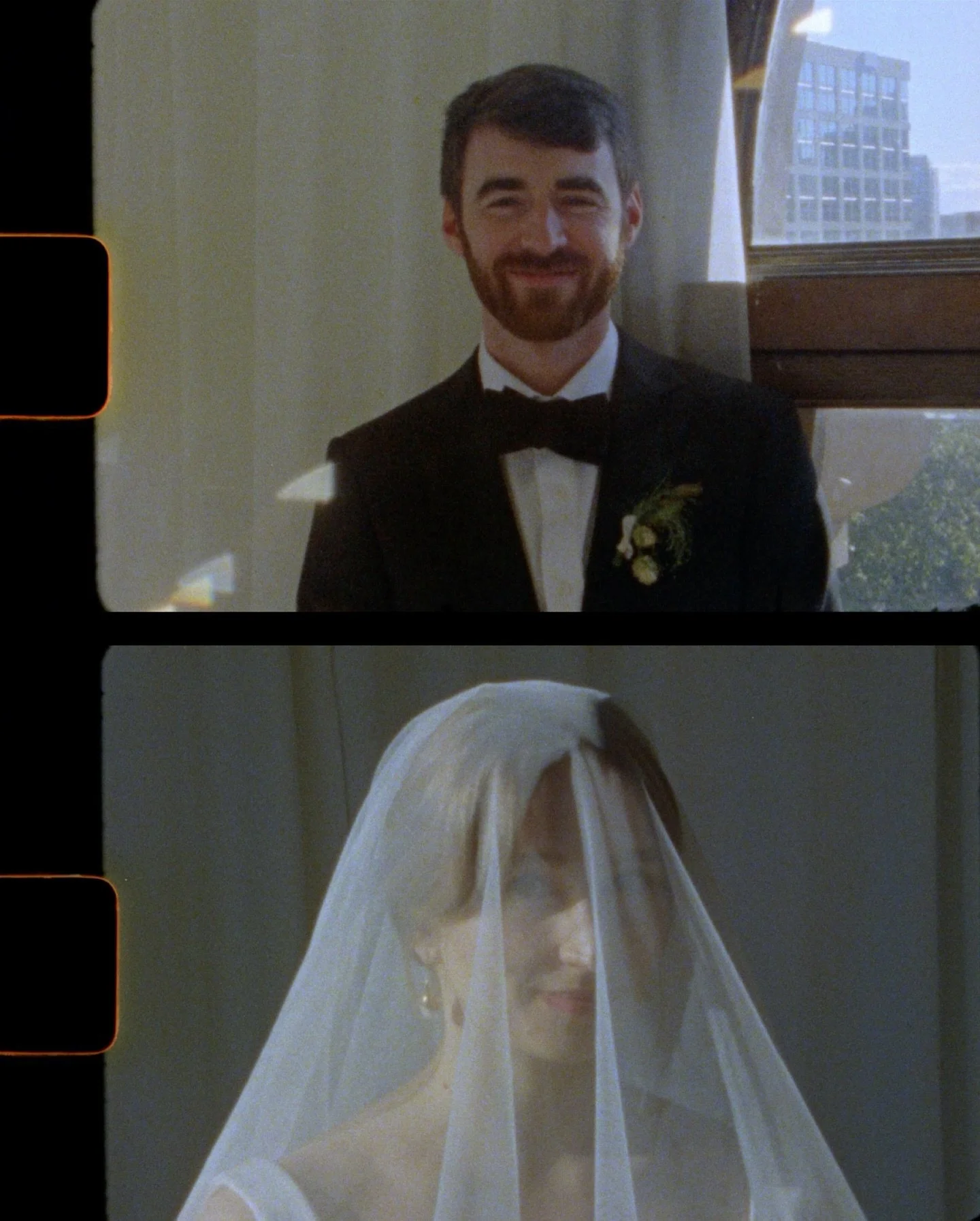 Super8 video stills from Maria &amp; Marco&rsquo;s Vancouver wedding. 💌💌💌 

florist : @rookandrose @rookandrose.weddings 
videographer : @__by.molly__ 
venues : @consciouslab @covetstudiospace @fabriquestgeorge 
event planner : @sweetheartevents 
