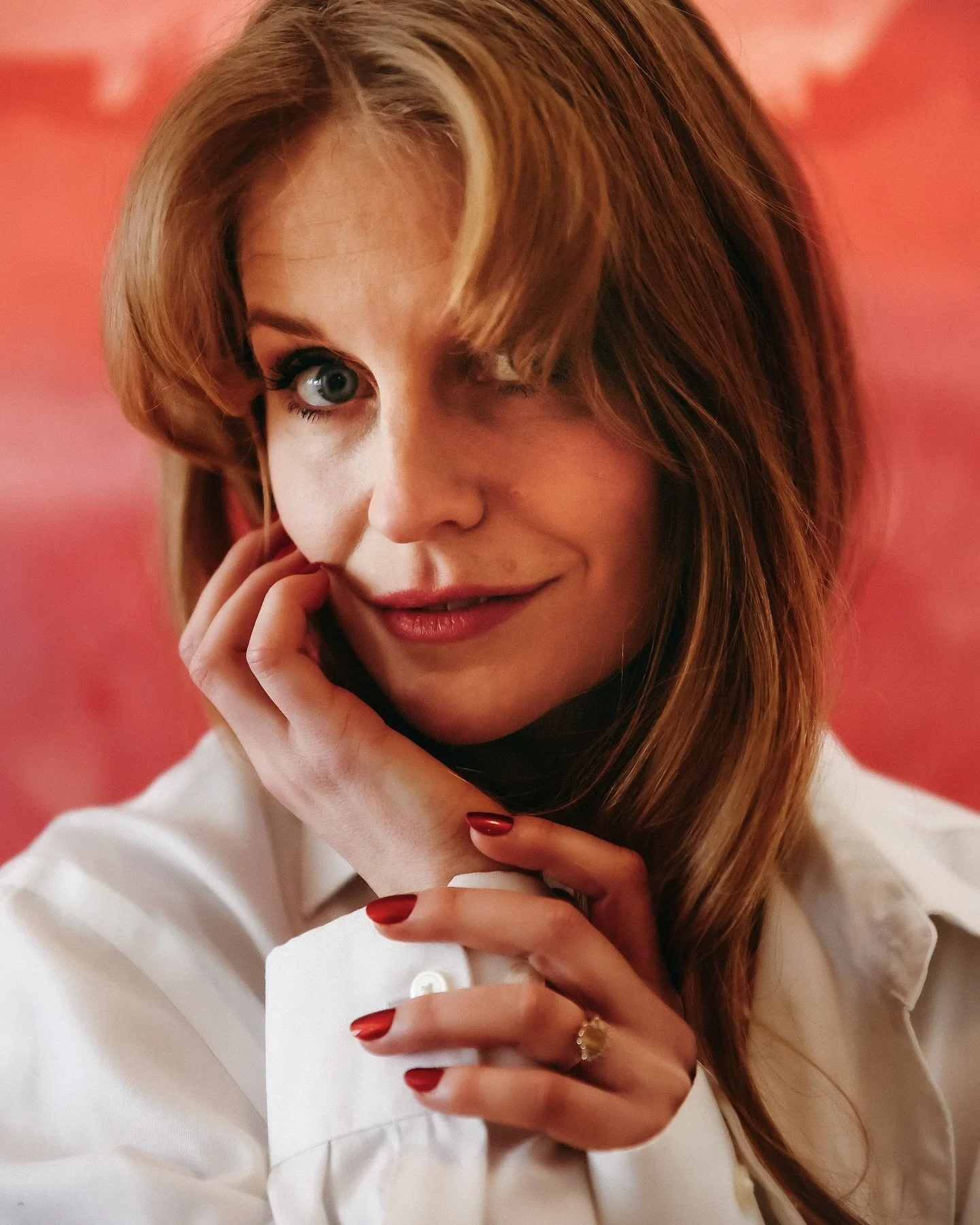 portraits of M. wearing her husbands shirt. 
❤️&zwj;🔥