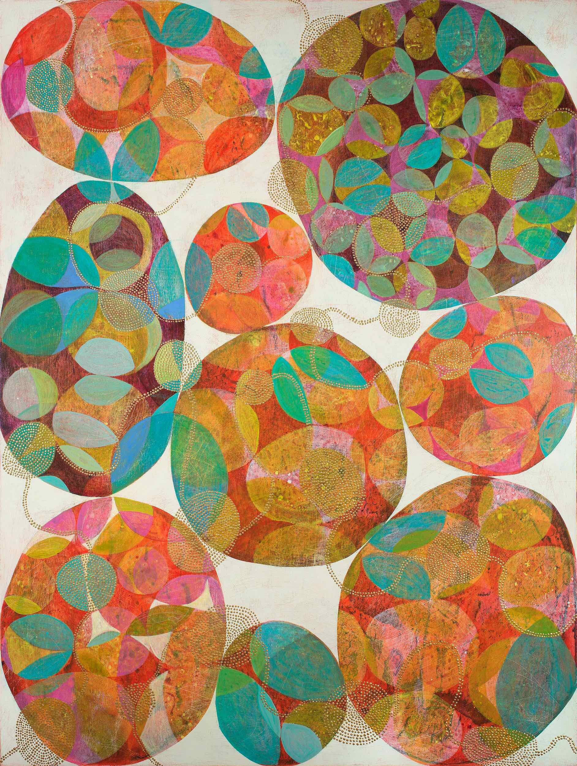 Inner Garden 17, acrylic on panel, 40 x 30 inches