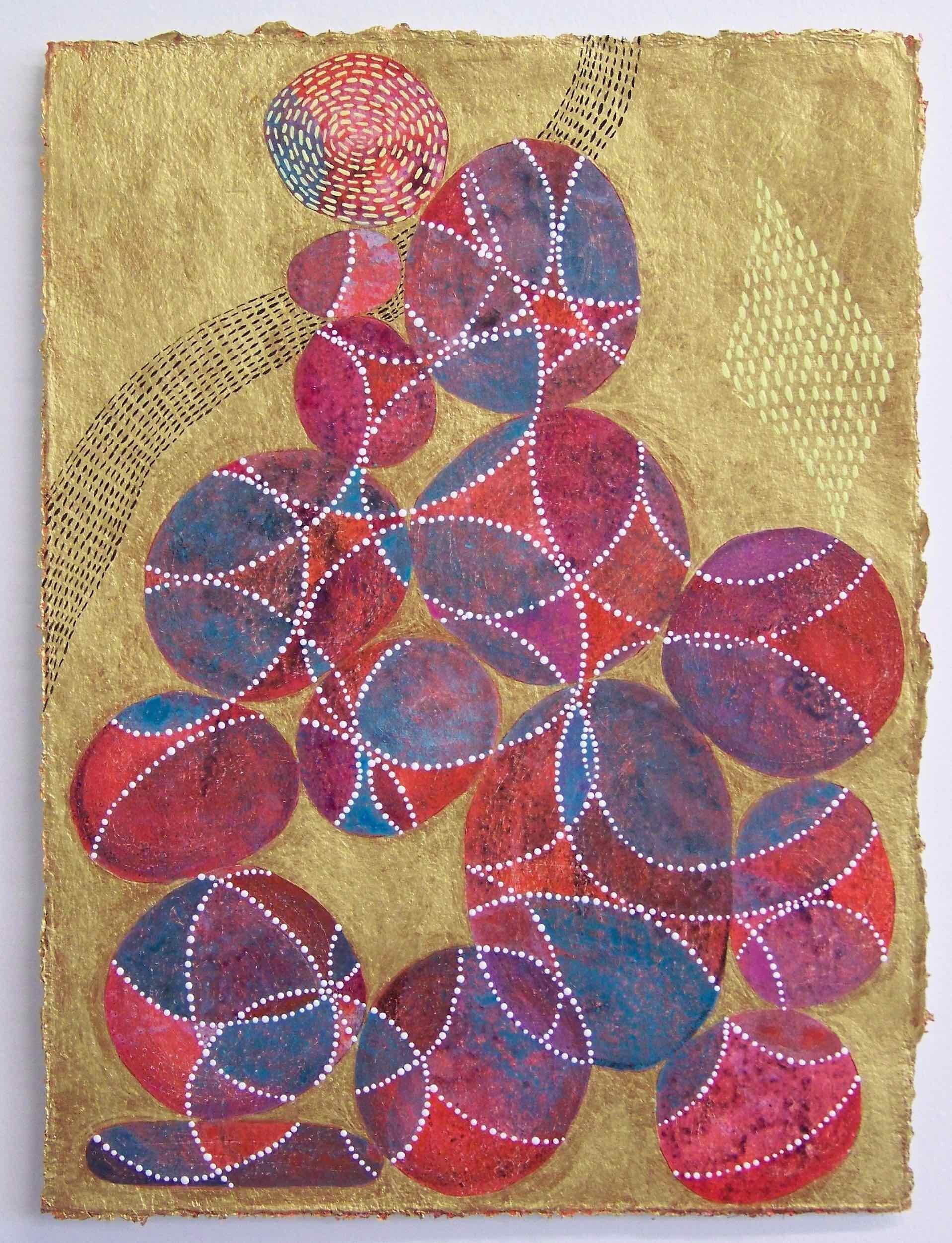 Inner Garden 21, acrylic on paper, 16 x 12 inches