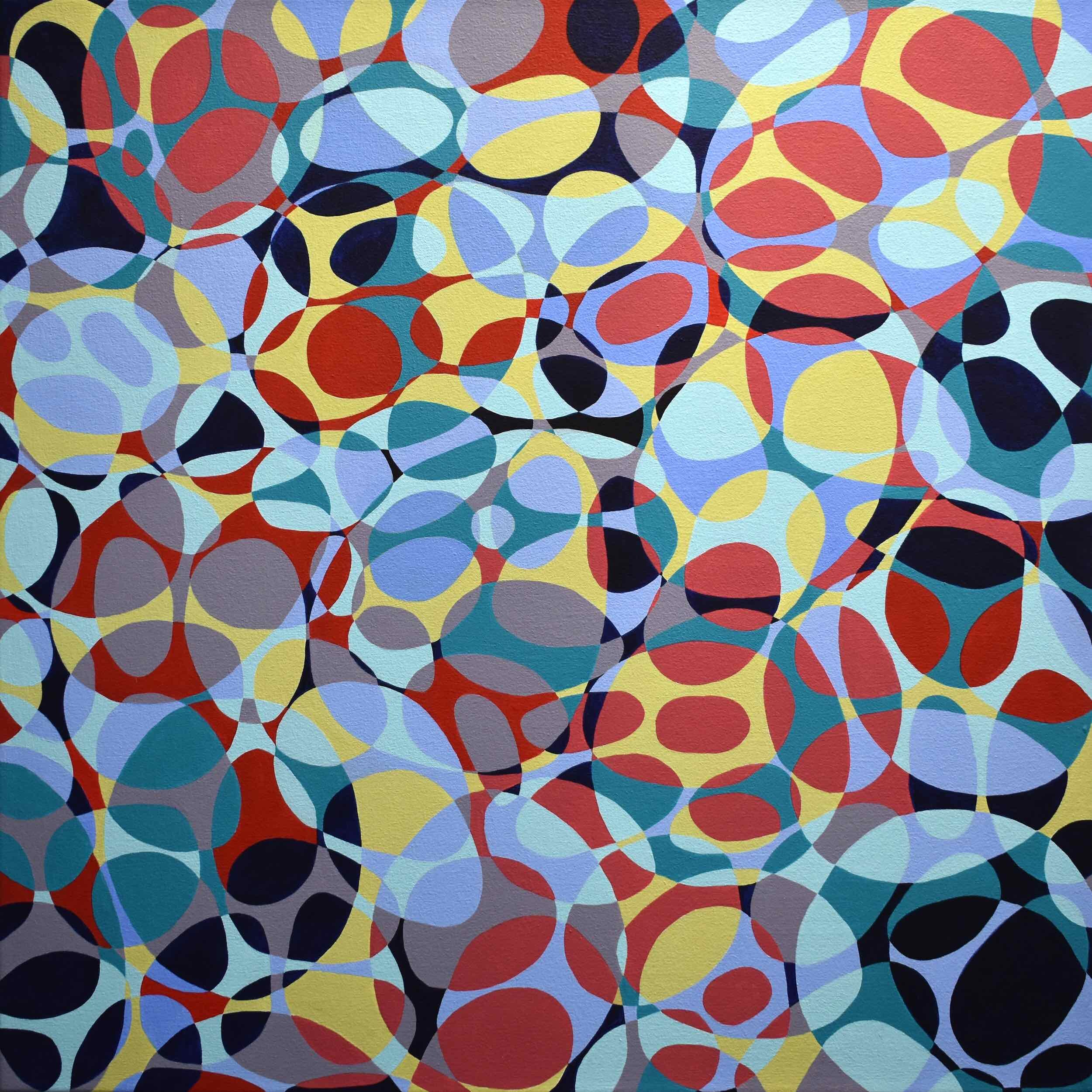 Kinship 5, acrylic on canvas, 36 x 36 inches