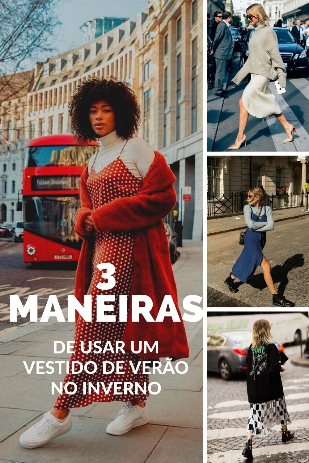 3 Maneiras de usar um vestido de verão no Inverno