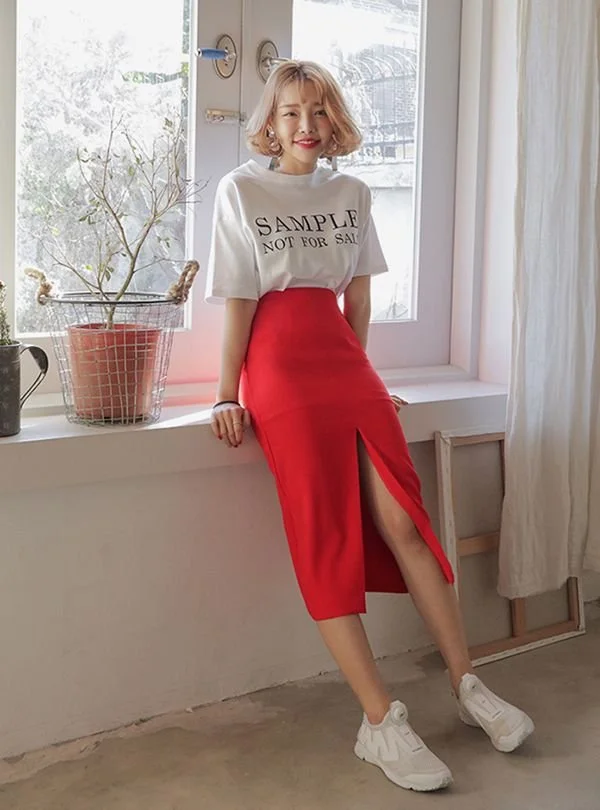 Saia midi em linho para um estilo fresco de verão..jpeg