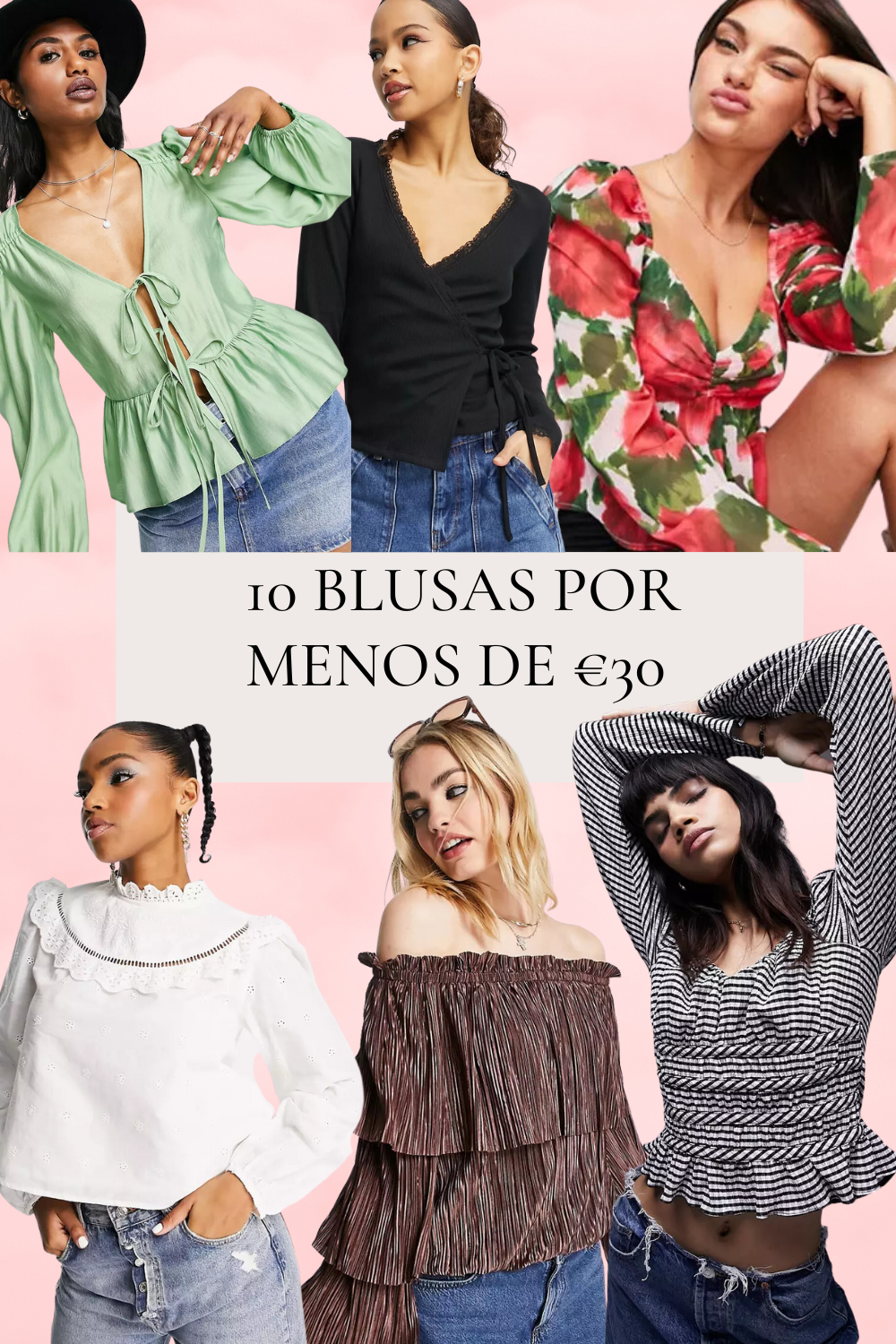 10 blusas por menos de €30
